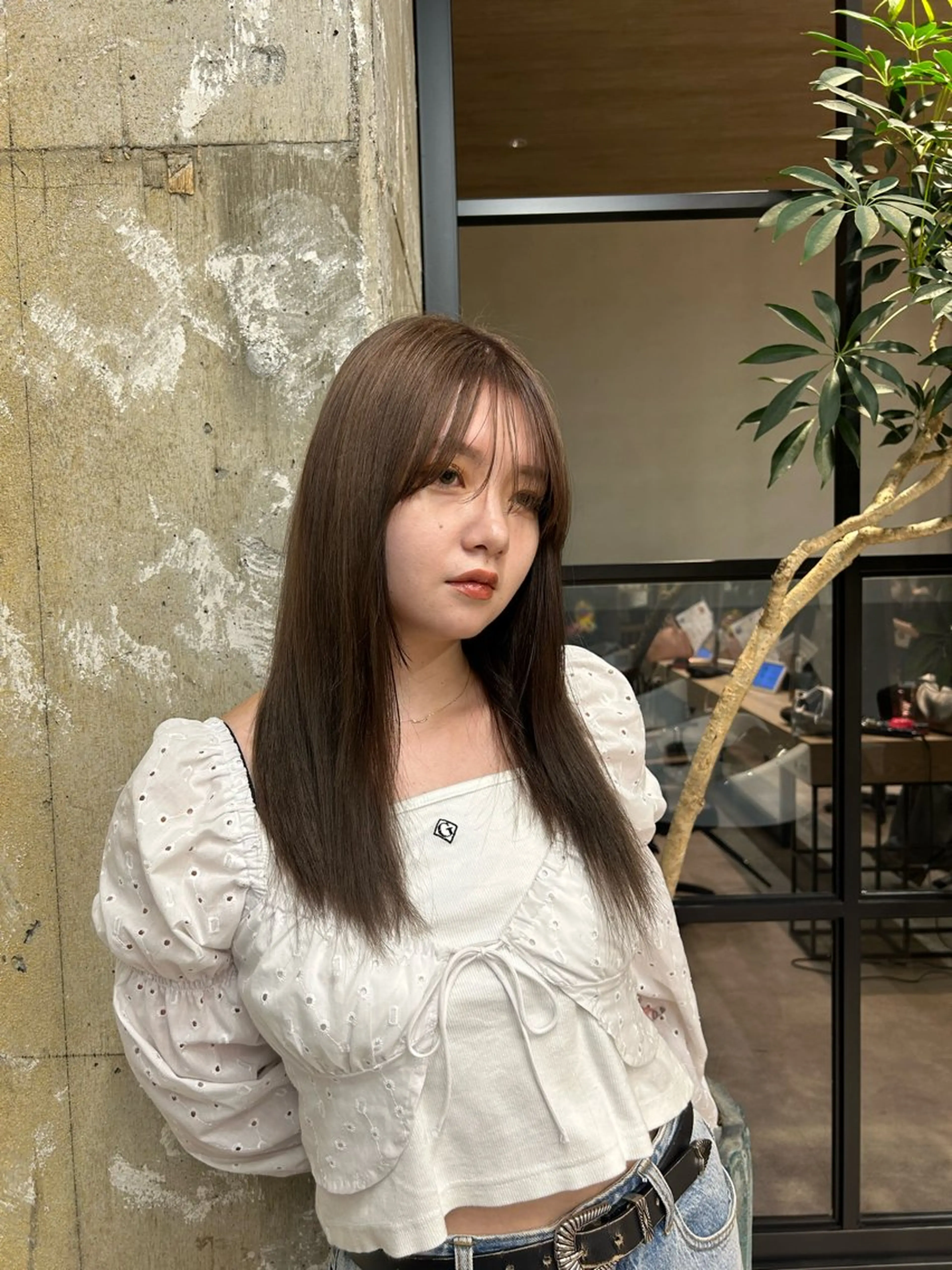 カラー ヘアカラー Wカラー┆ブラウン ┆うる艶┆ゆうはのヘアスタイル