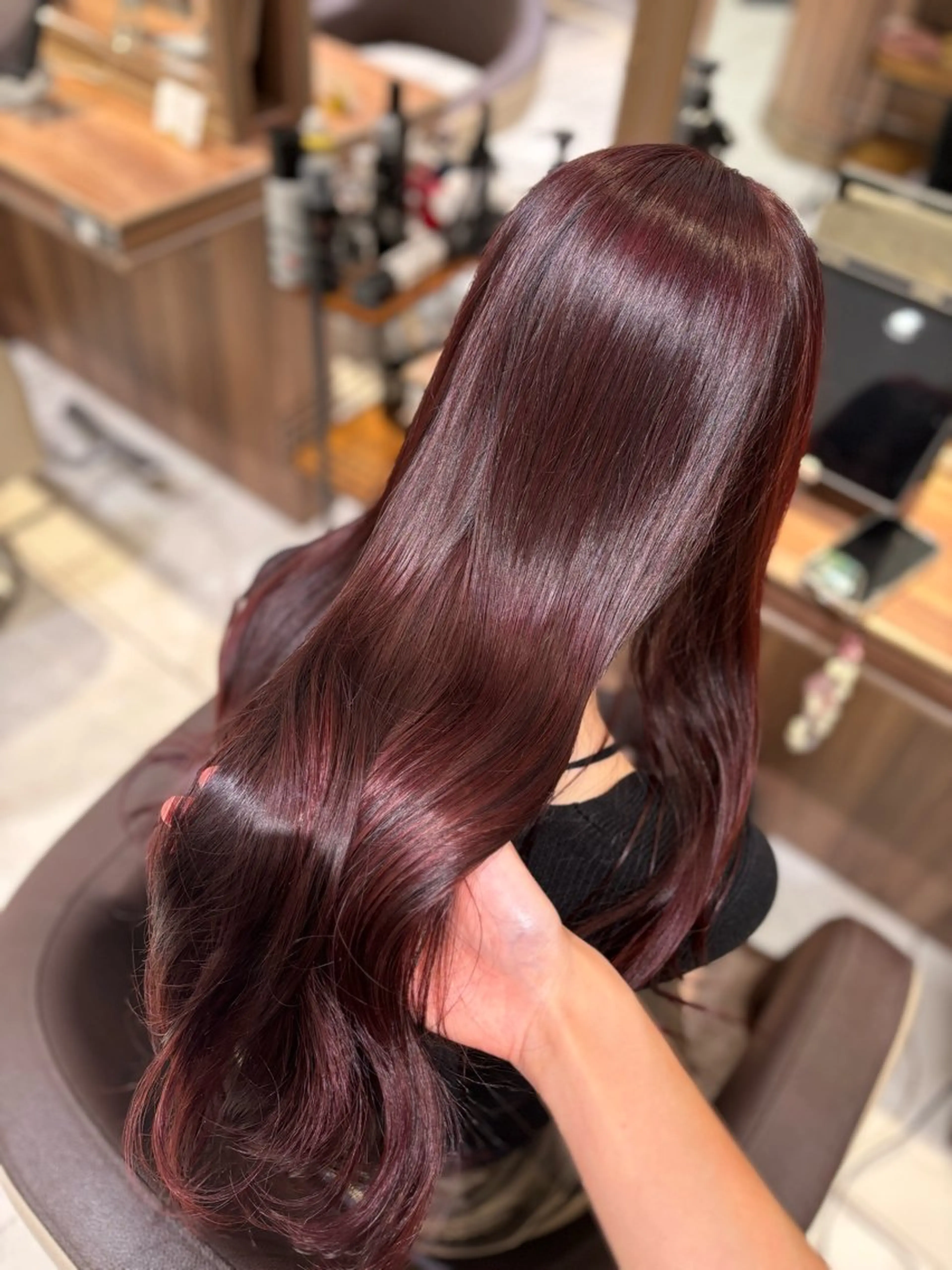 ロング カラー ゆるふわパーマ🌸/ ハイトーン/あゆみのヘアスタイル