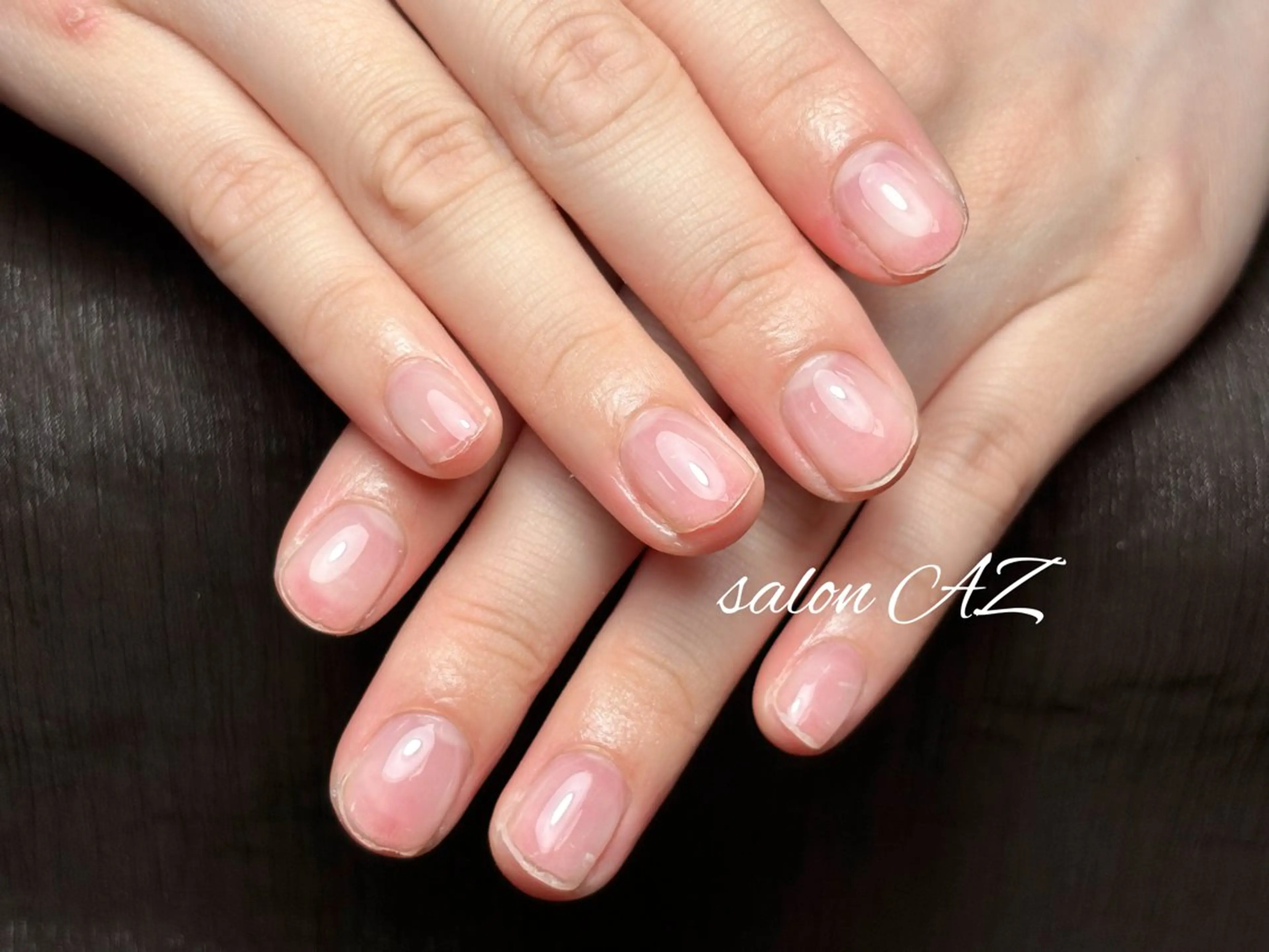 ネイル 桜ネイル 長さ出し フットネイル フレンチネイル ジェルネイル salon AZのネイルデザイン