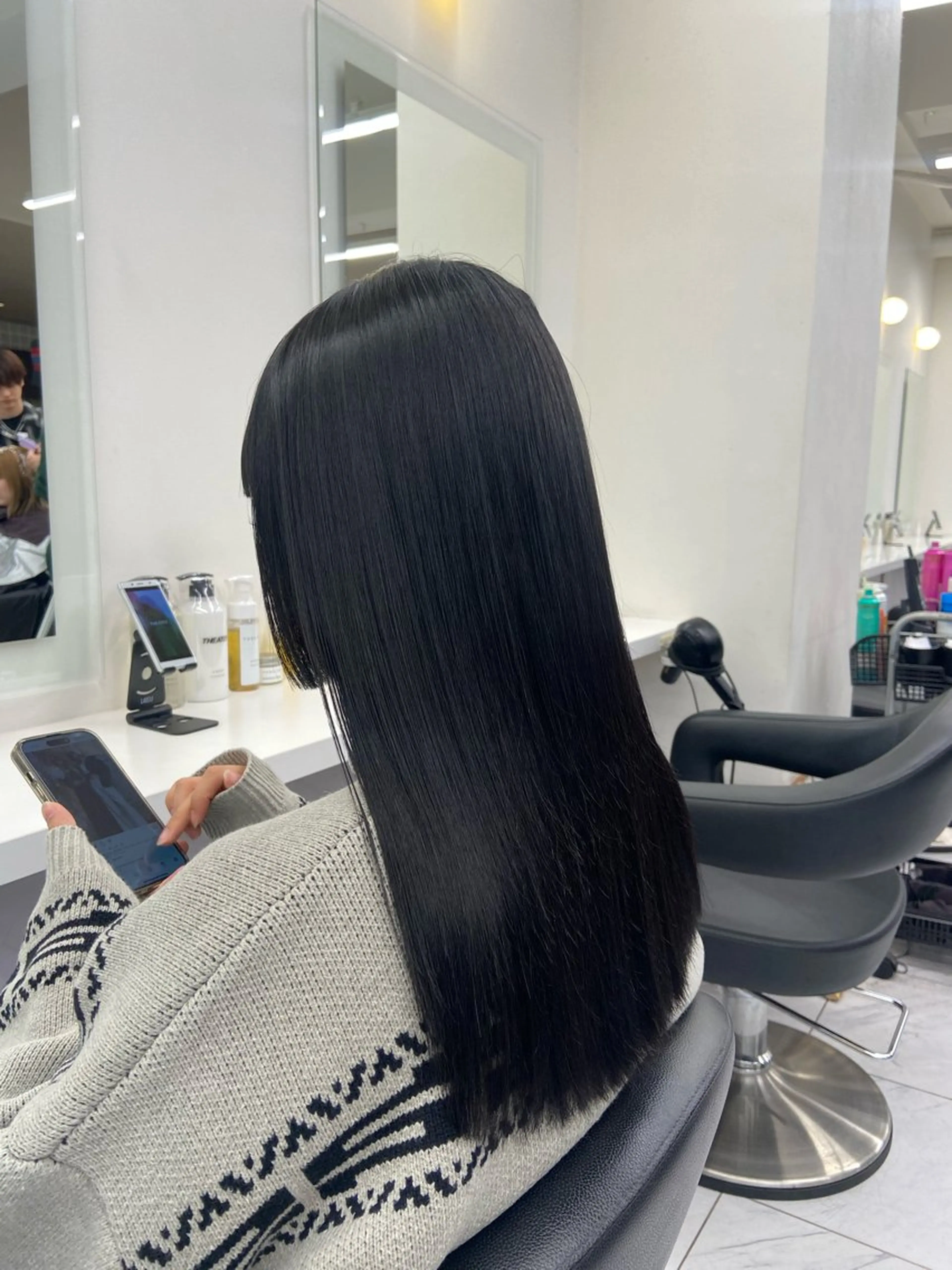 セミロング カラー ヘアアレンジ Over hair_ misakiのヘアスタイル