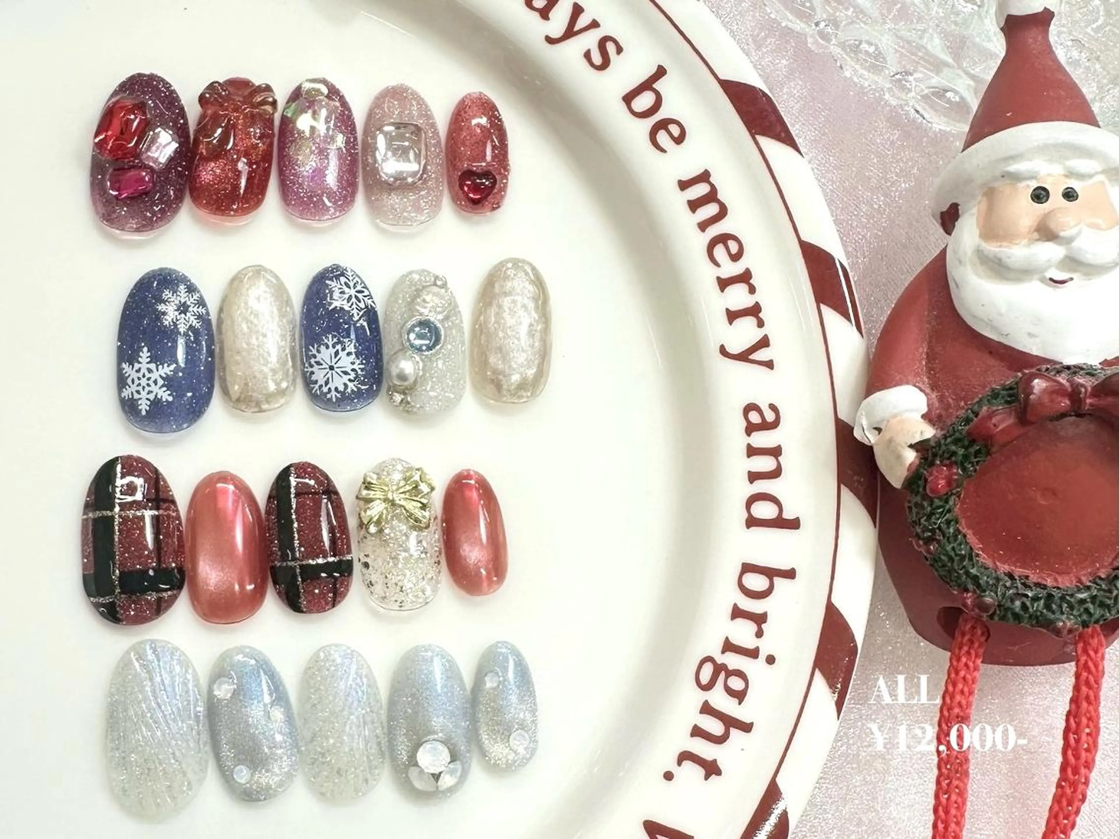 ネイル 冬ネイル クリスマス ハンドネイル kyoko✨個性派 /ニュアンスのネイルデザイン