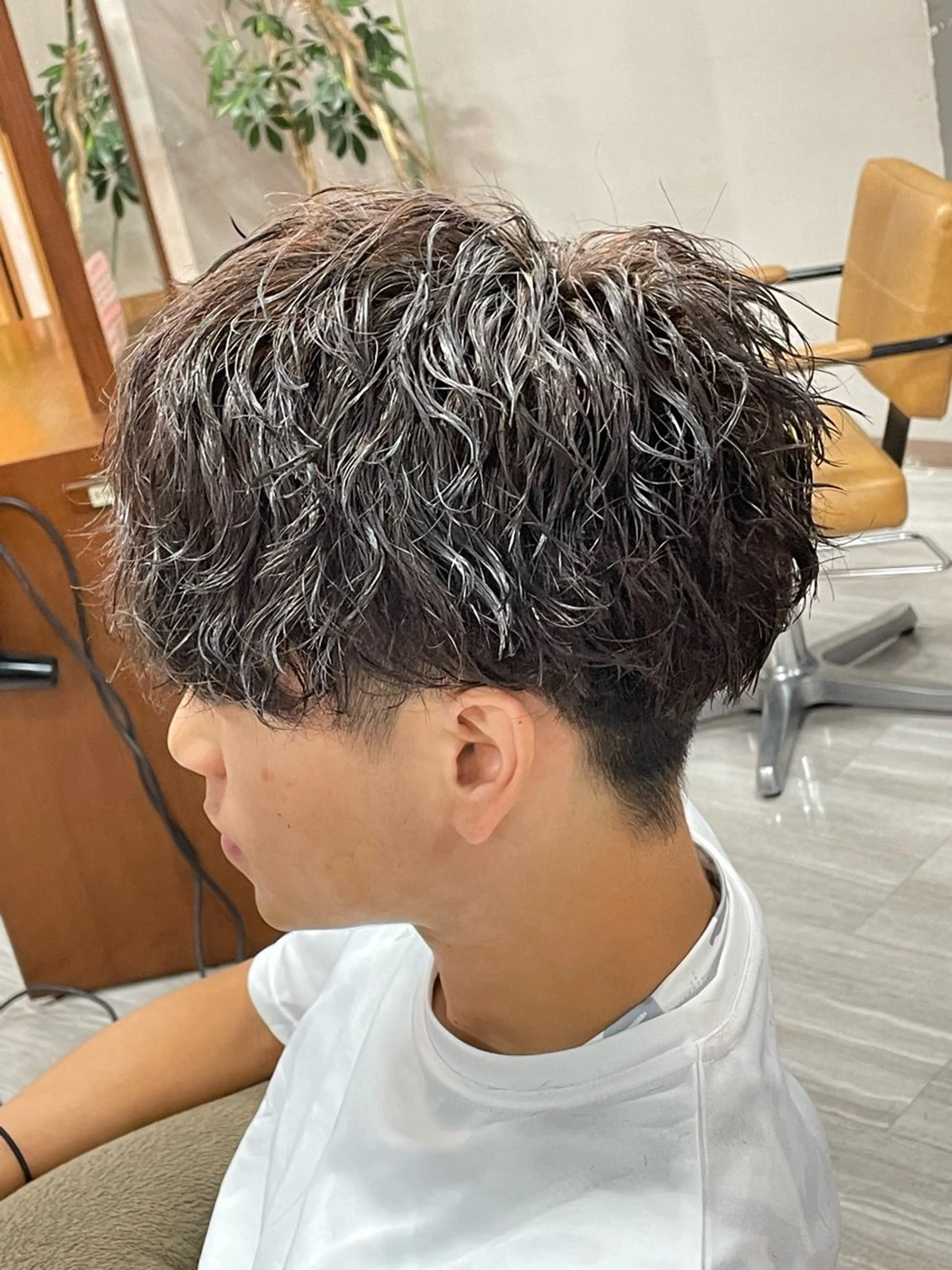 パーマ メンズ arika オケシ　リョウダイのヘアスタイル