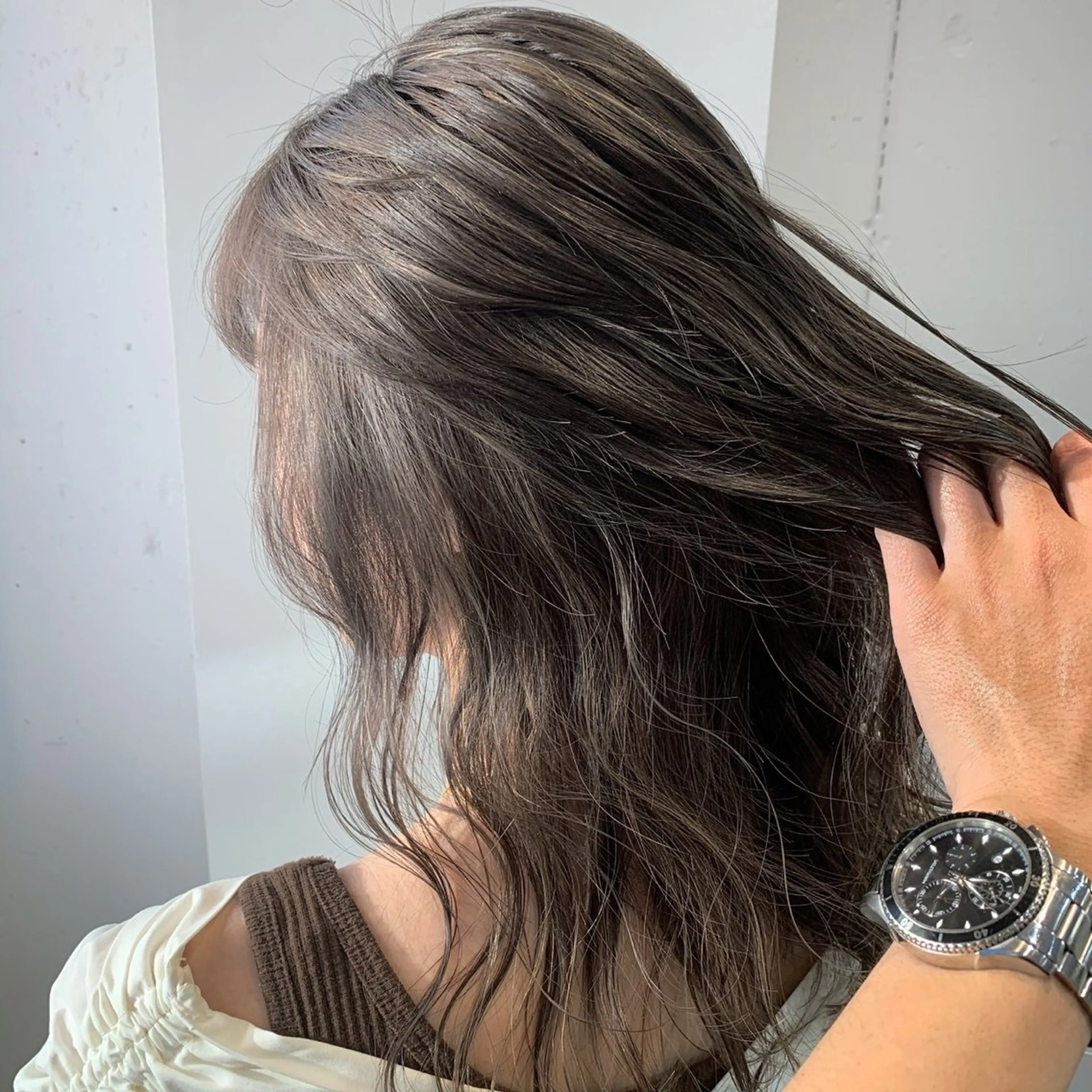 カラー 艶カラー✨レイヤー/ メンズカット田中佑季のヘアスタイル