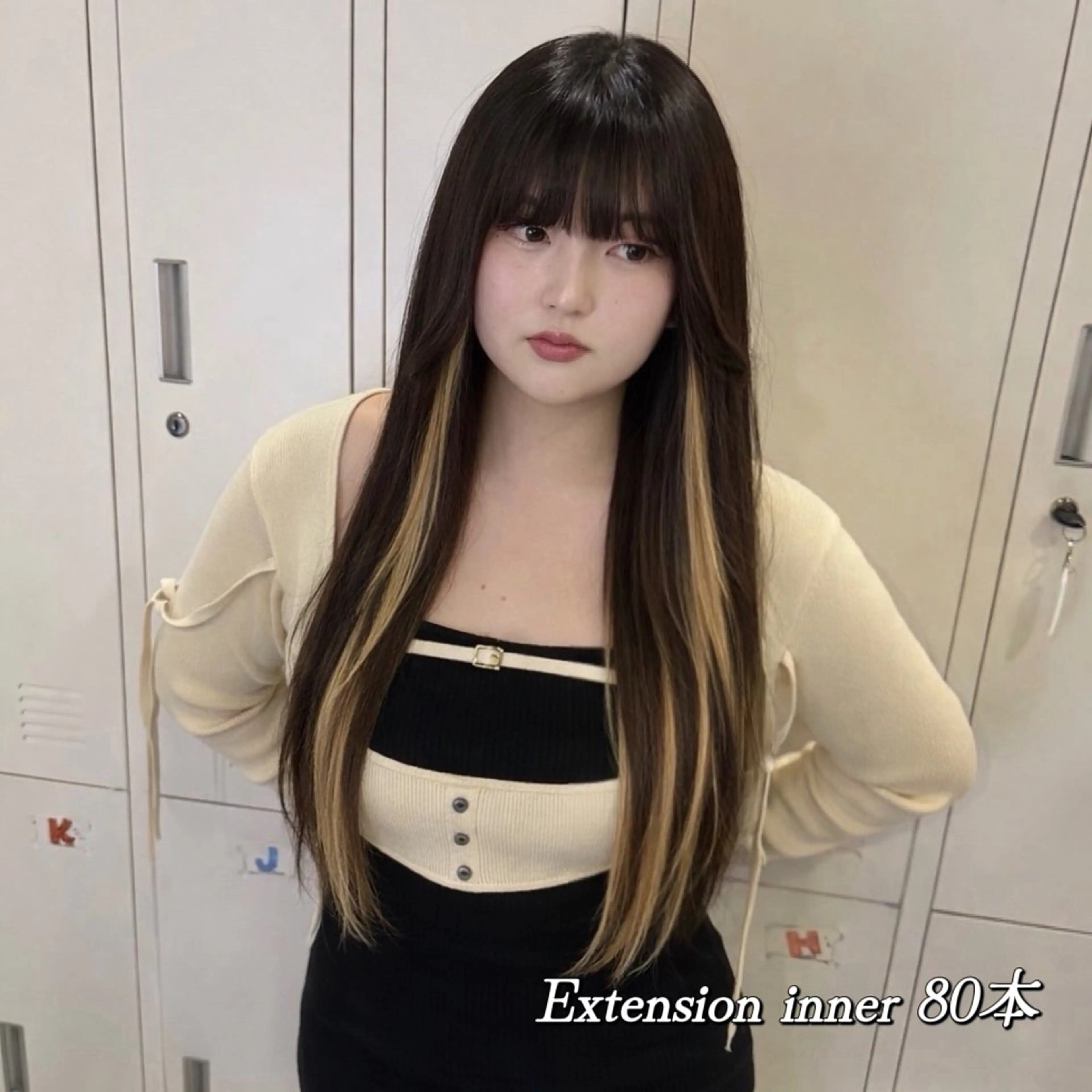 ロング エクステ 🦋REISA🦋 エクステ×ハイトーンのヘアスタイル