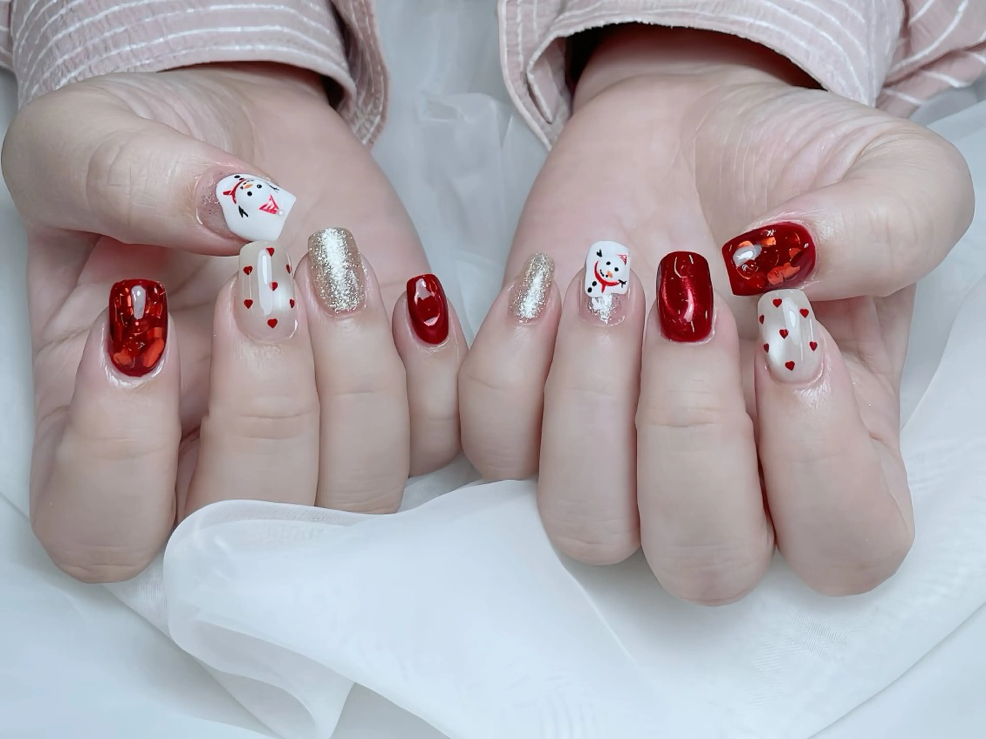 ネイル 成人式 ロングネイル ネイルチップ ハンドネイル Rin Nail 新大久保店のネイルデザイン