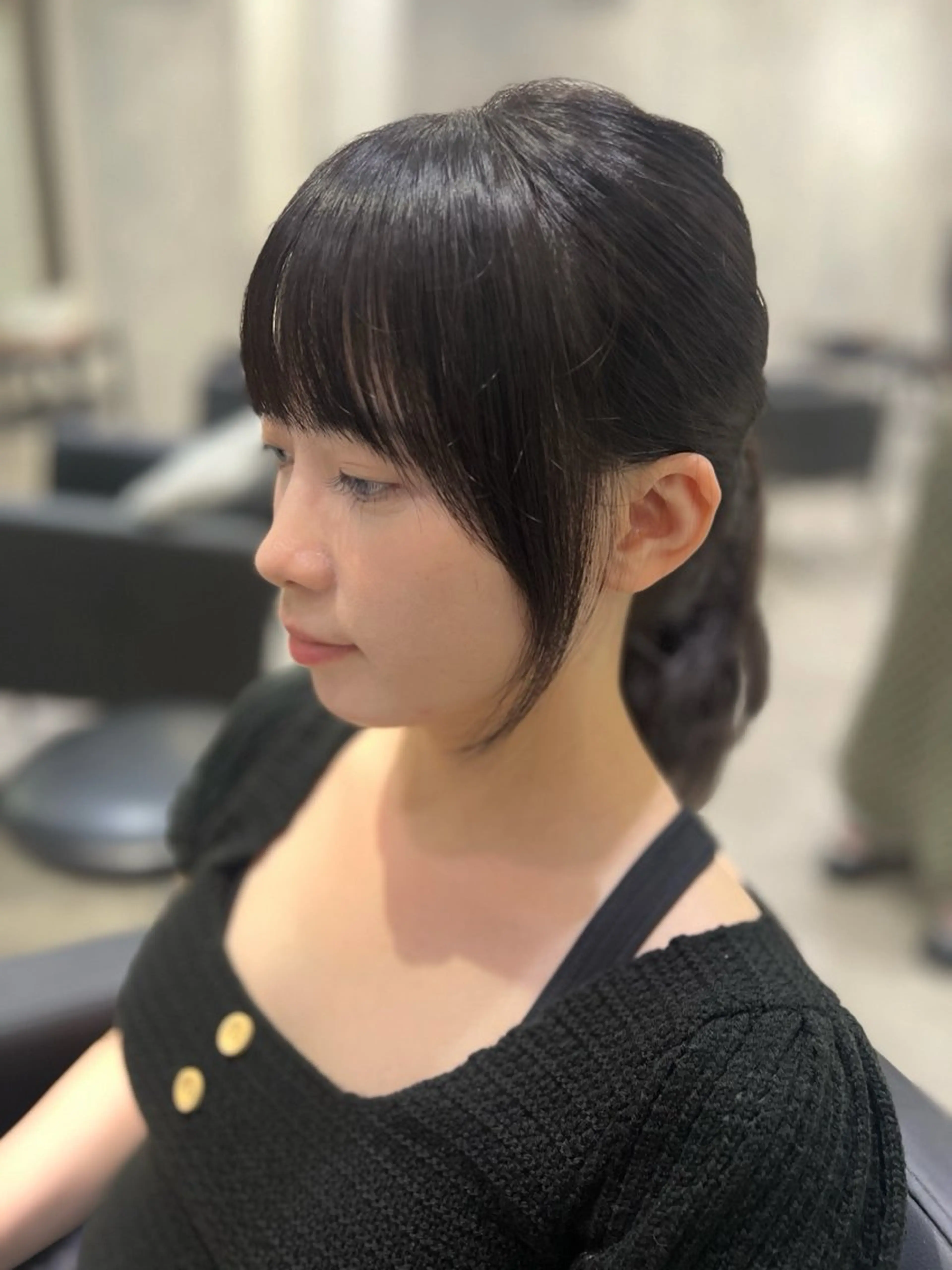 セミロング カラー 顔周りカット 髪質改善 韓国風ヘア レイヤーカット トリートメント カット トリートメント 🌿海山龍馬🌿前髪 /顔まわり/レイヤーのヘアスタイル