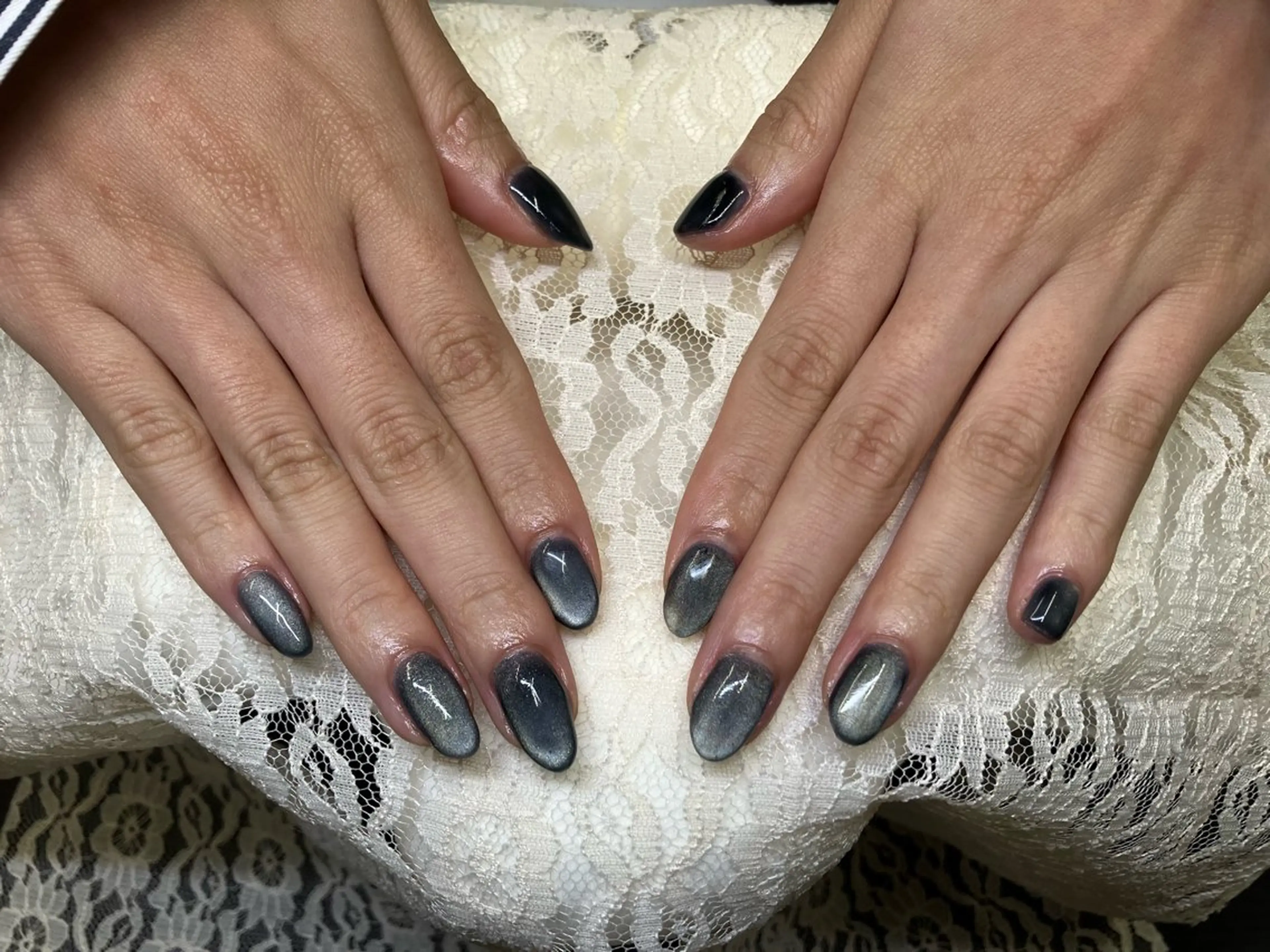 ネイル マグネットネイル ハンドネイル Horizon ☆ Nailsのネイルデザイン