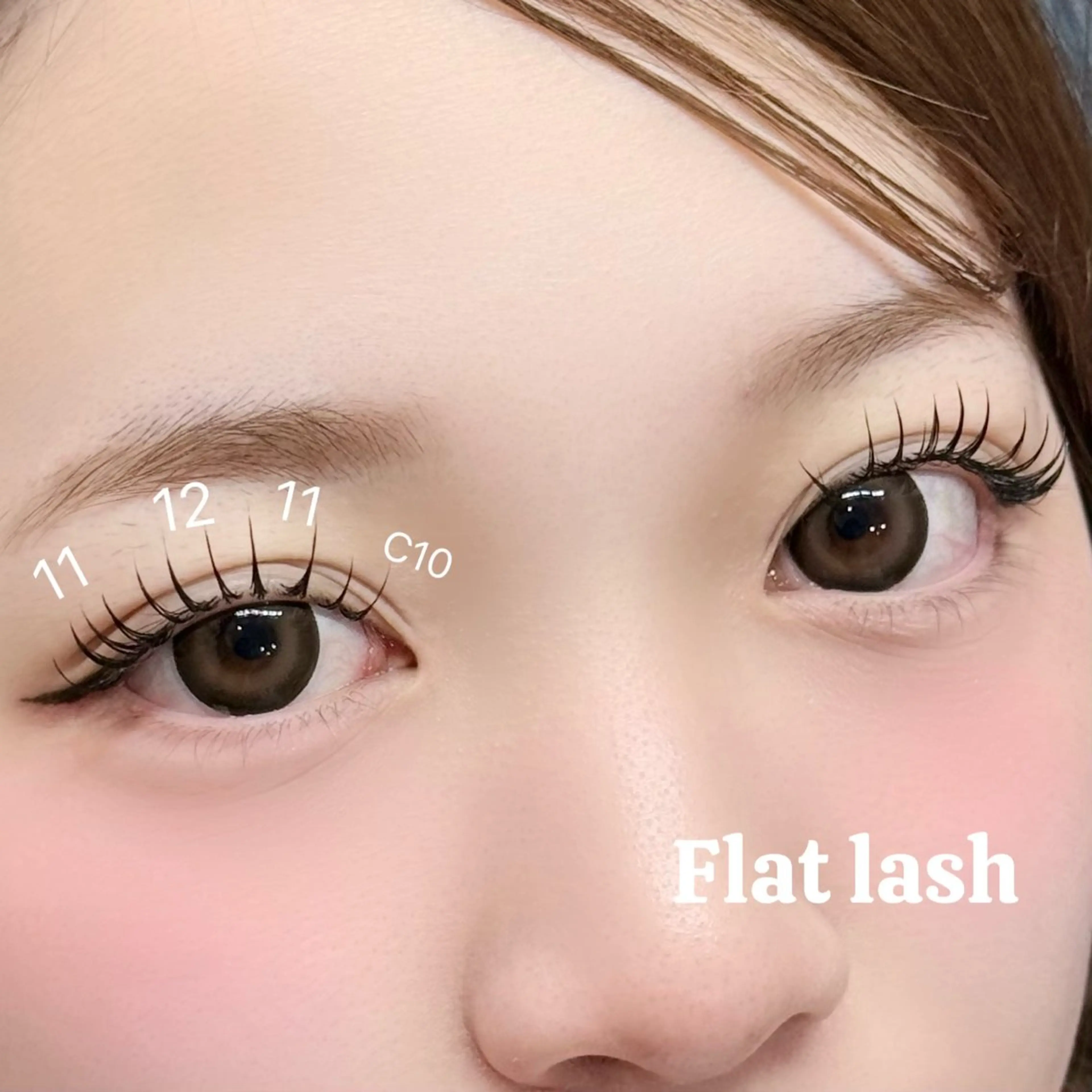 マツエク・マツパ フラットラッシュ Junna‎【まつげ /眉毛/すすきの】のマツエク・マツパデザイン