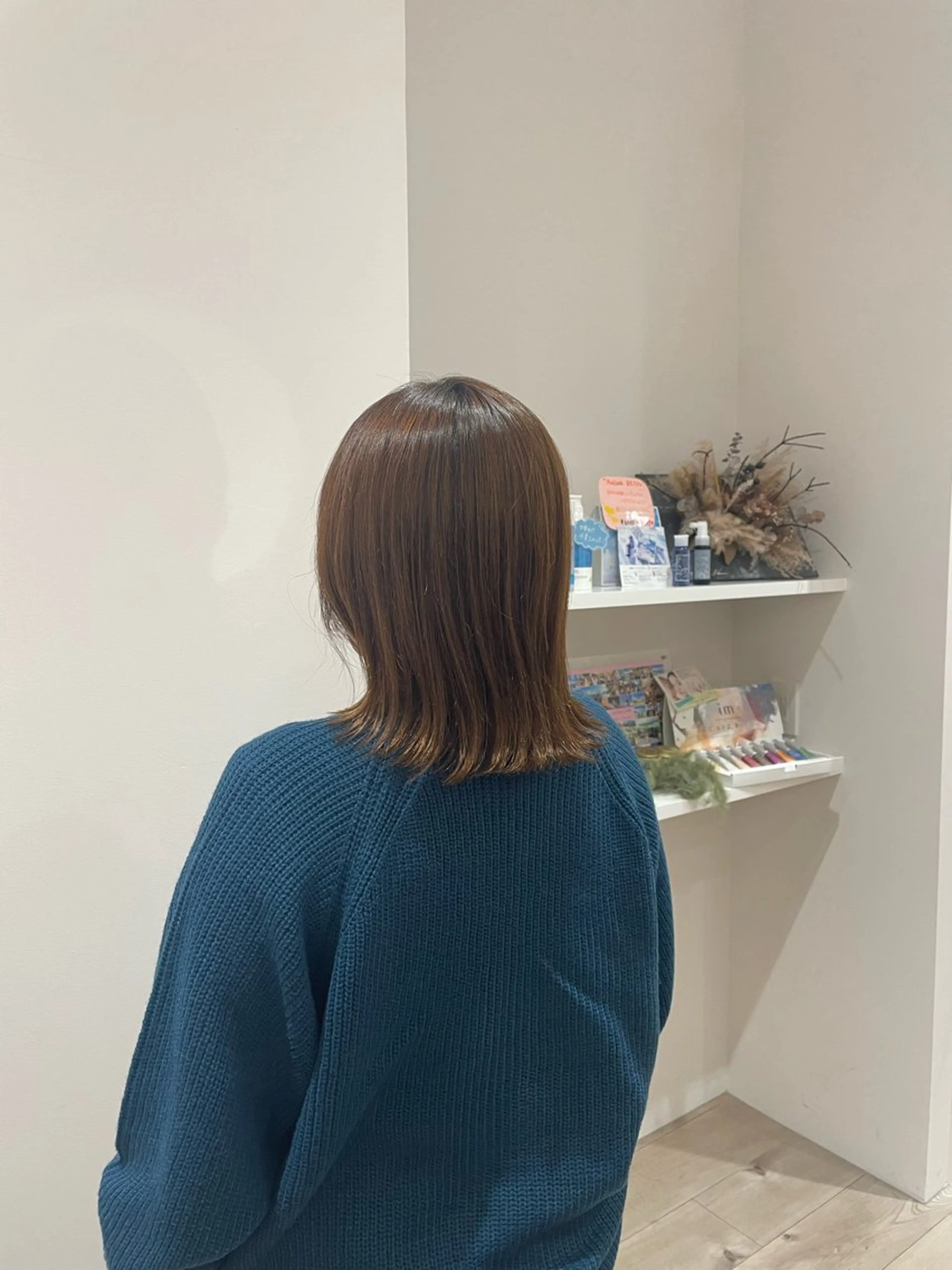 ミディアム 外ハネヘア 和泉市/ LORAN/原田のヘアスタイル