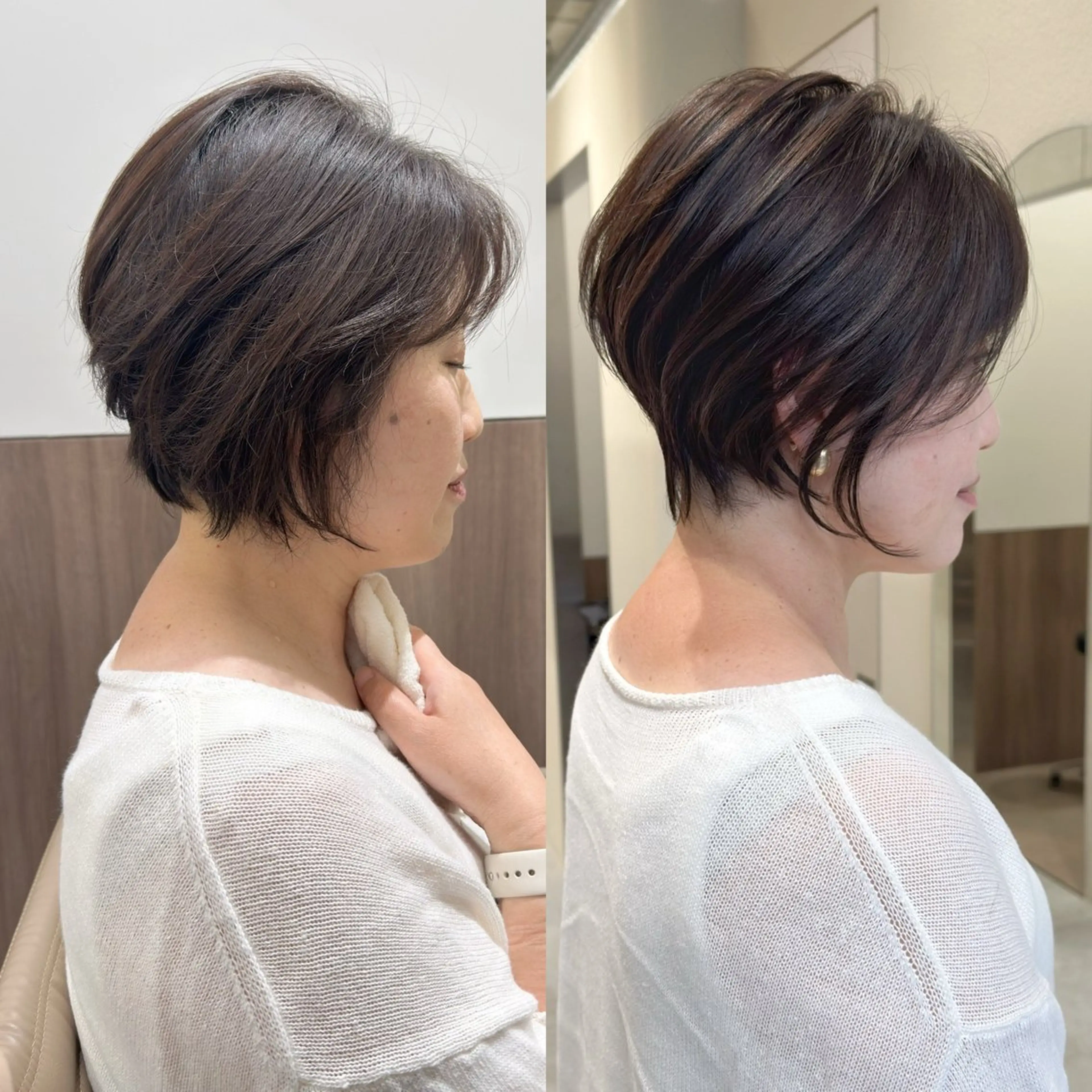 ショート ショートヘア カット ヘアカラー 1日数名限定/似合わ ショート+艶カラー✨のヘアスタイル
