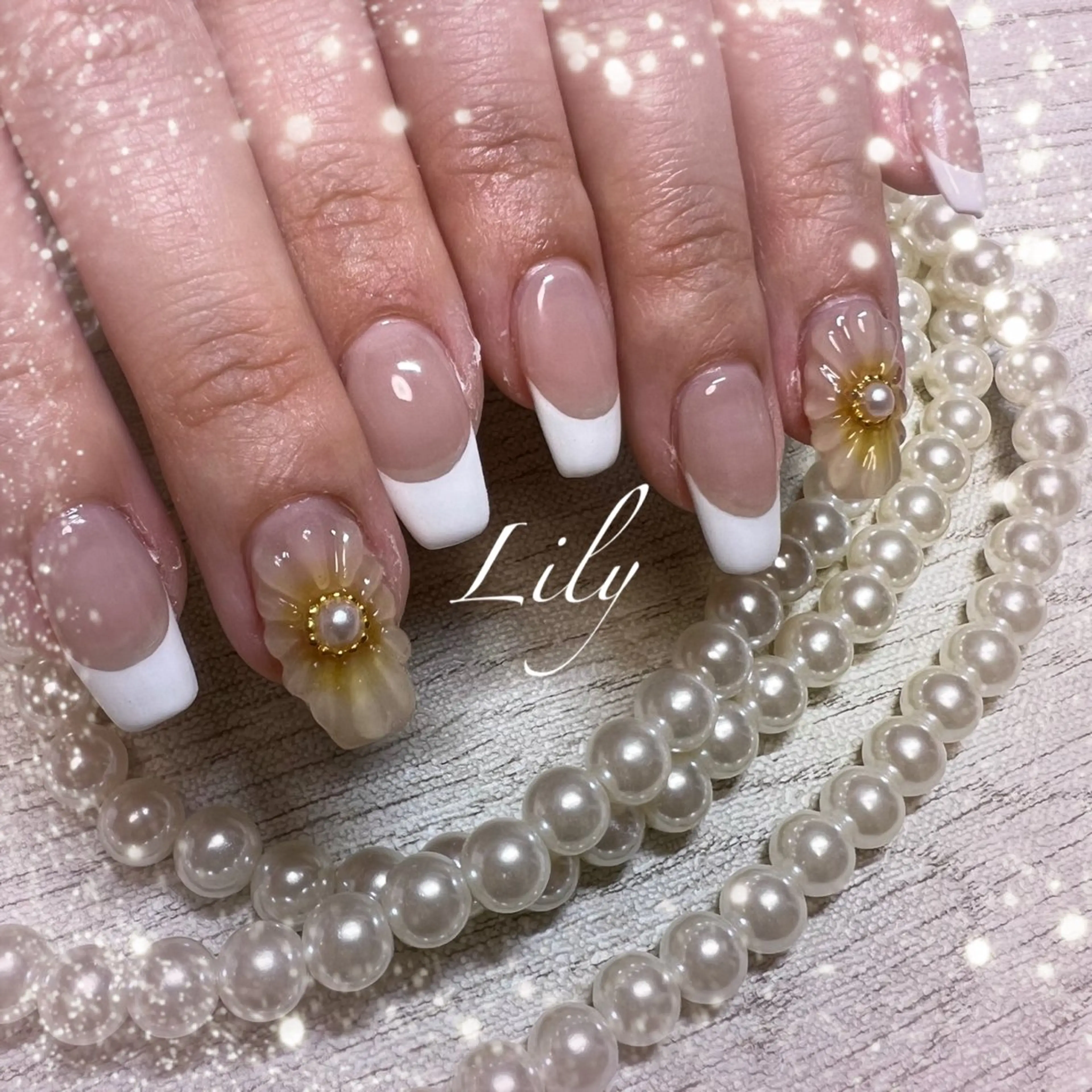 ネイル ハンドネイル Lily*nail 🌻Mii🌻のネイルデザイン