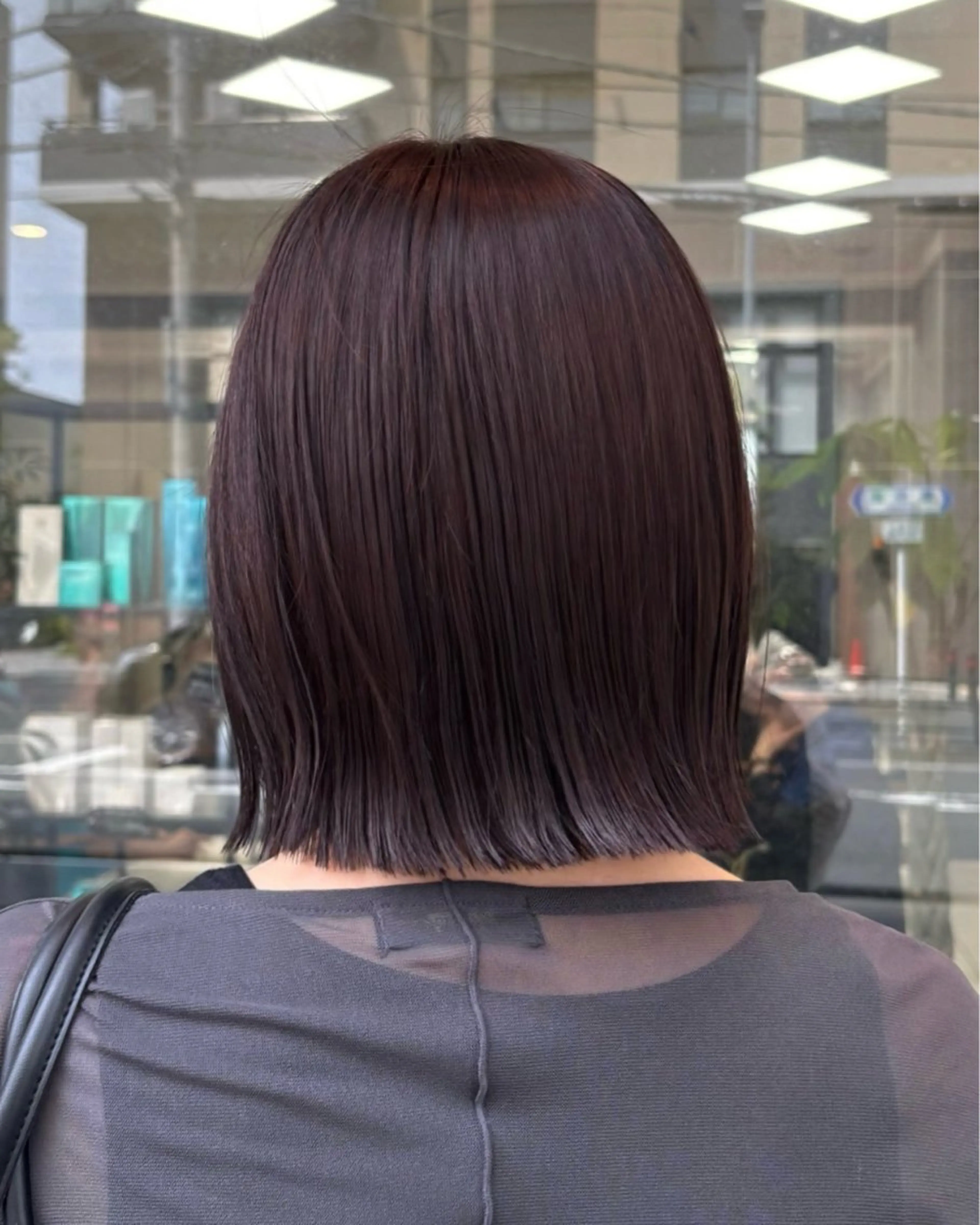 ショート カラー ボブ カット ヘアカラー トリートメント 垢抜けヘア/ レイヤー/暖色/麻咲のヘアスタイル