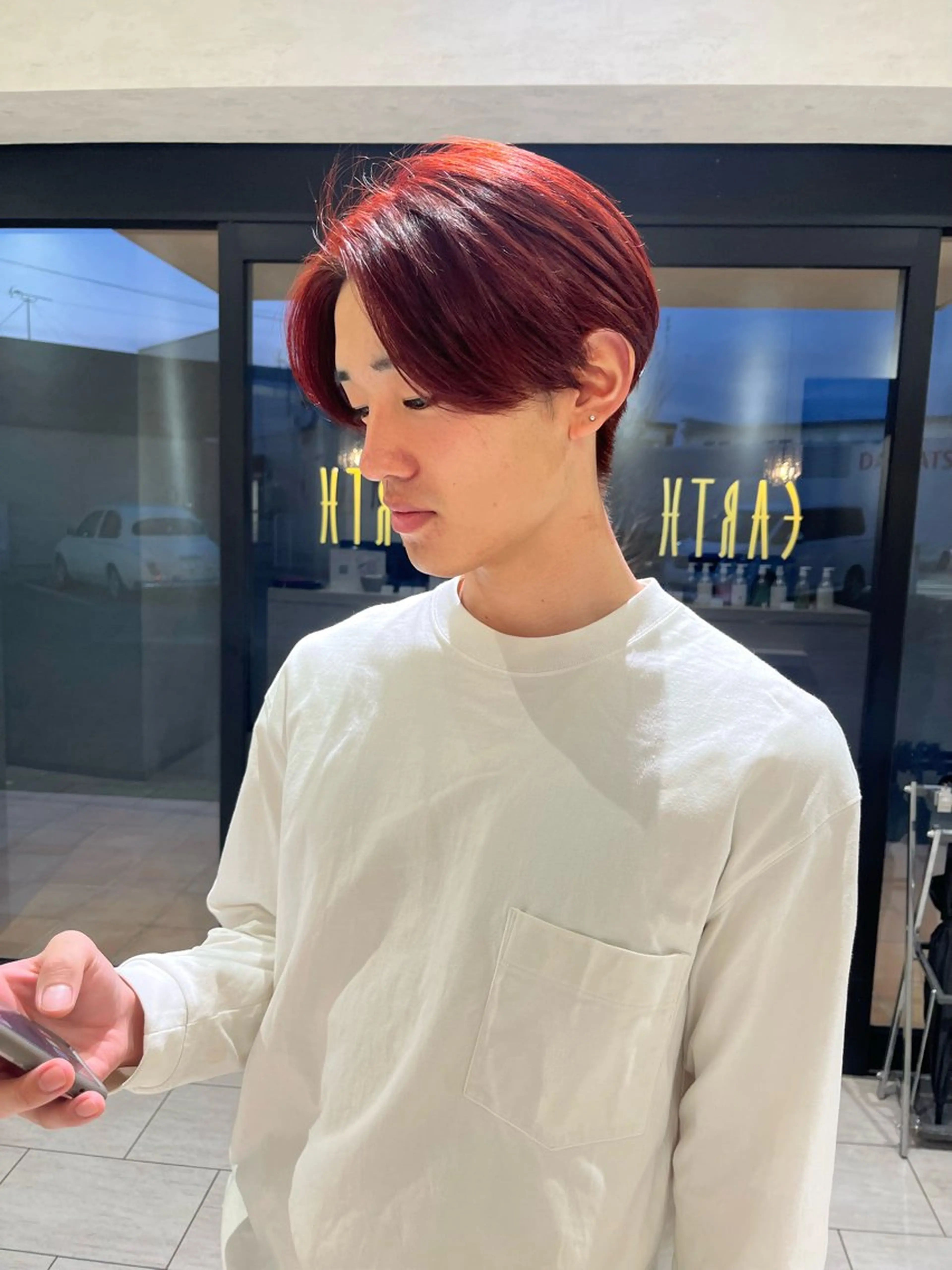 ショート カラー メンズ miku/ 透明感カラーのヘアスタイル