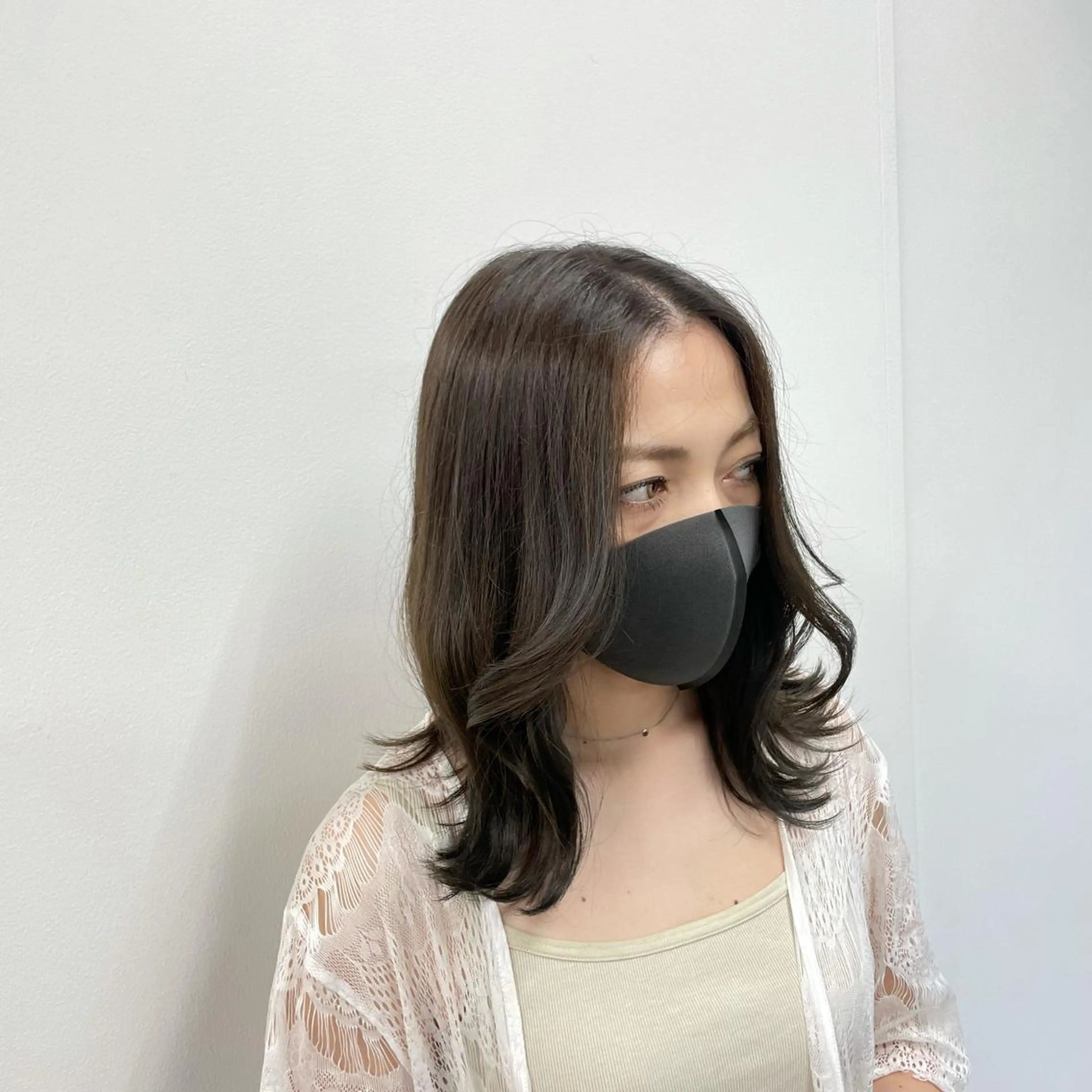 ミディアム ハイライト 外ハネヘア uka 東京ミッドタウン 六本木所属・🥀似合わせ🥀 柔らかカラー・タイトのヘアスタイル