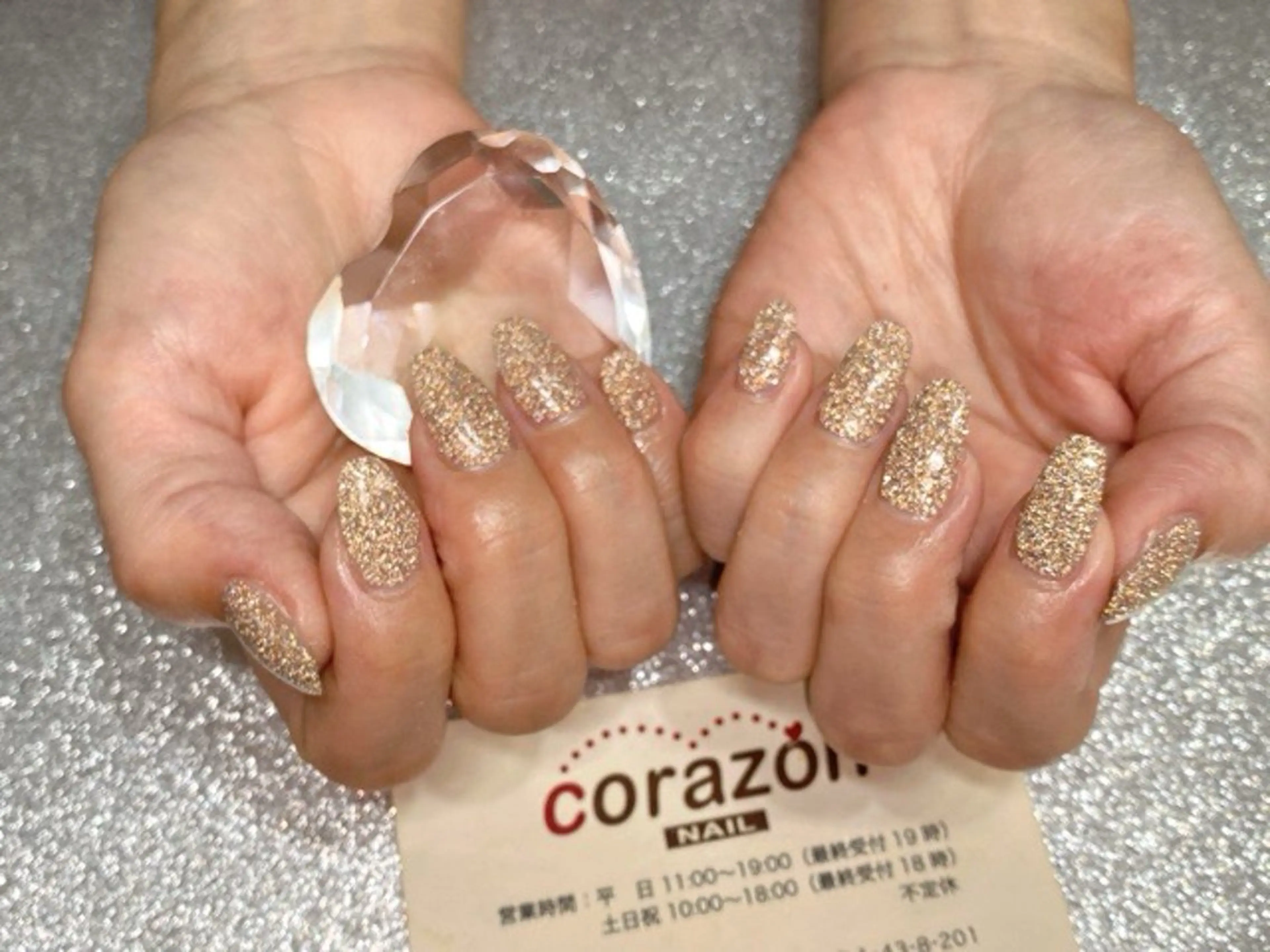 ネイル ブラウン フラッシュネイル ラメ(グリッター) ハンドネイル ネイリスト aicoのネイルデザイン