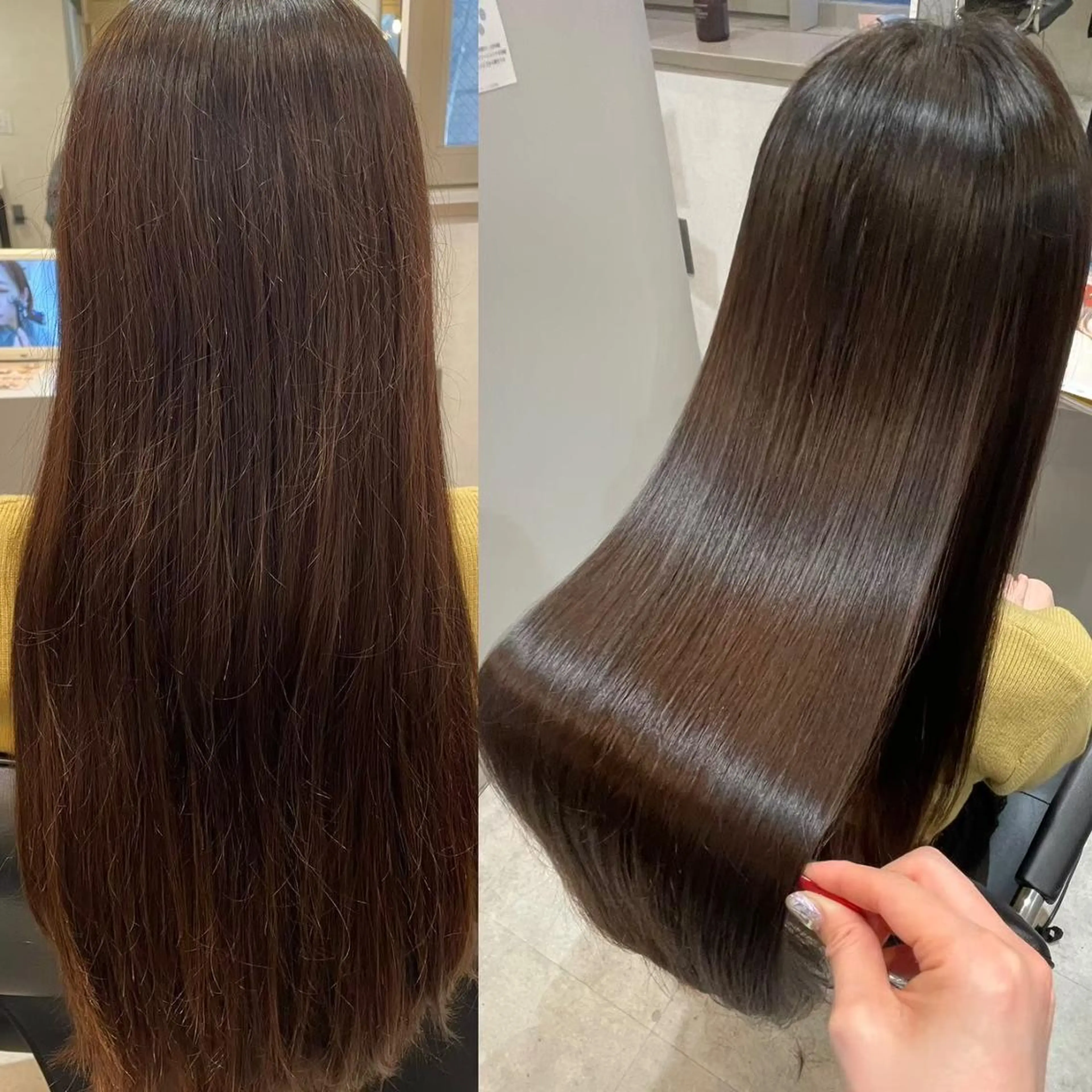 ロング パーマ 髪質改善 トリートメント 似合わせ/髪質改善 /Bonheur京介のヘアスタイル