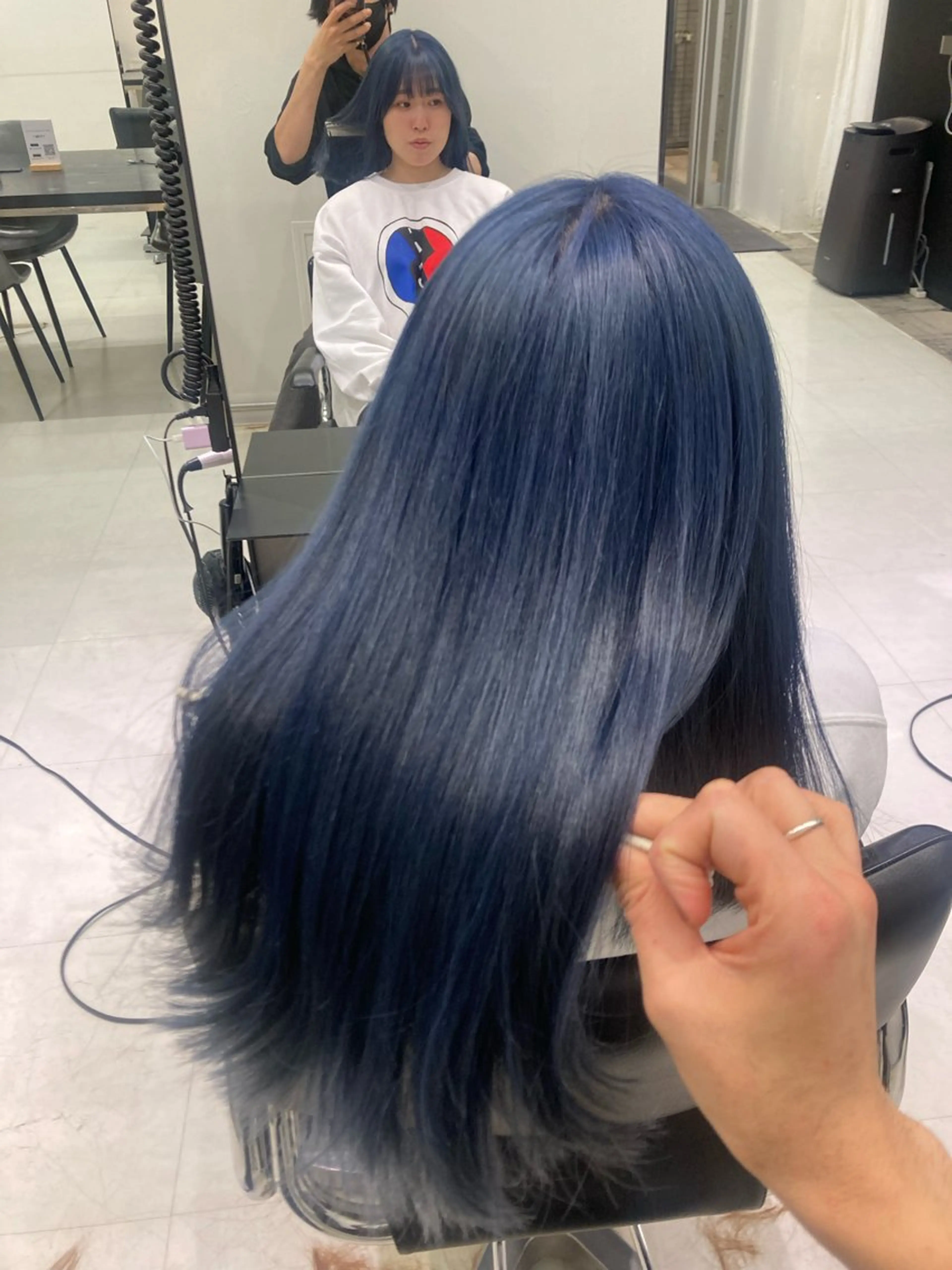 カラー カット ヘアカラー トリートメント ヘッドスパ 💖ブリーチなし透明 感💖ASAHIのヘアスタイル