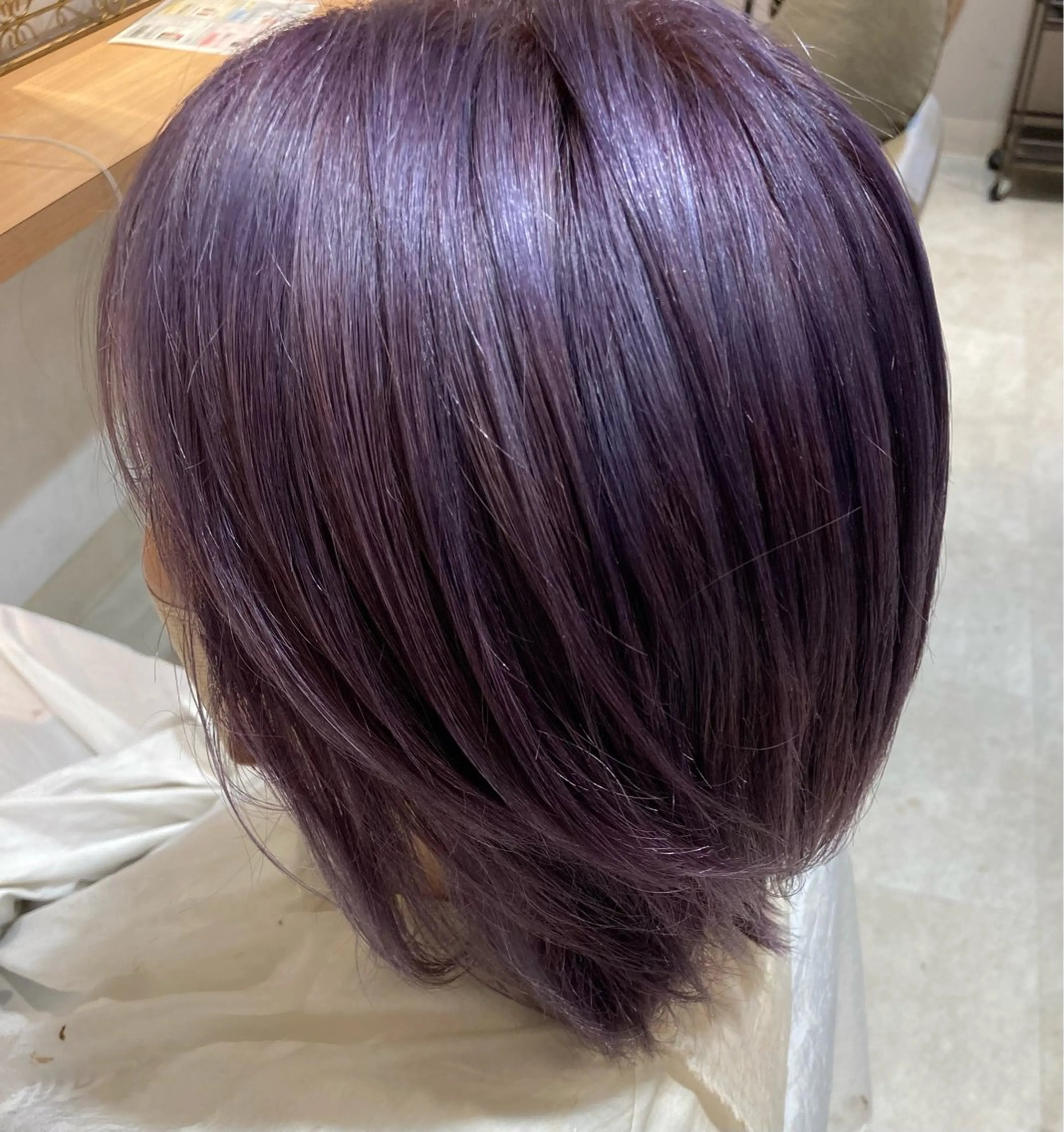 ショート ヘアカラー ツヤカラー3850 まいのヘアスタイル