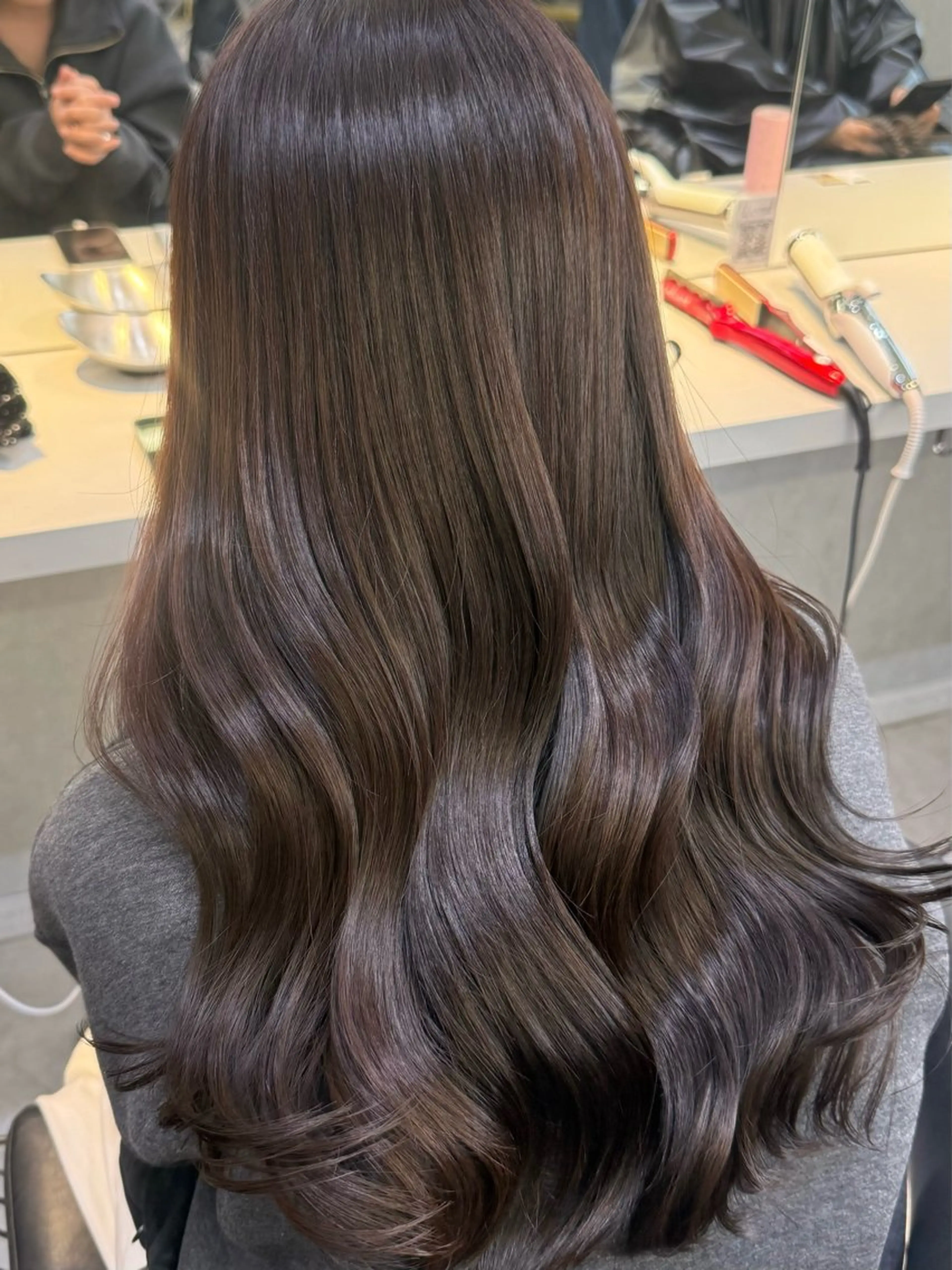 ロング カラー カット ヘアカラー トリートメント 韓国レイヤー× 艶髪 池袋/ハナ🌷のヘアスタイル