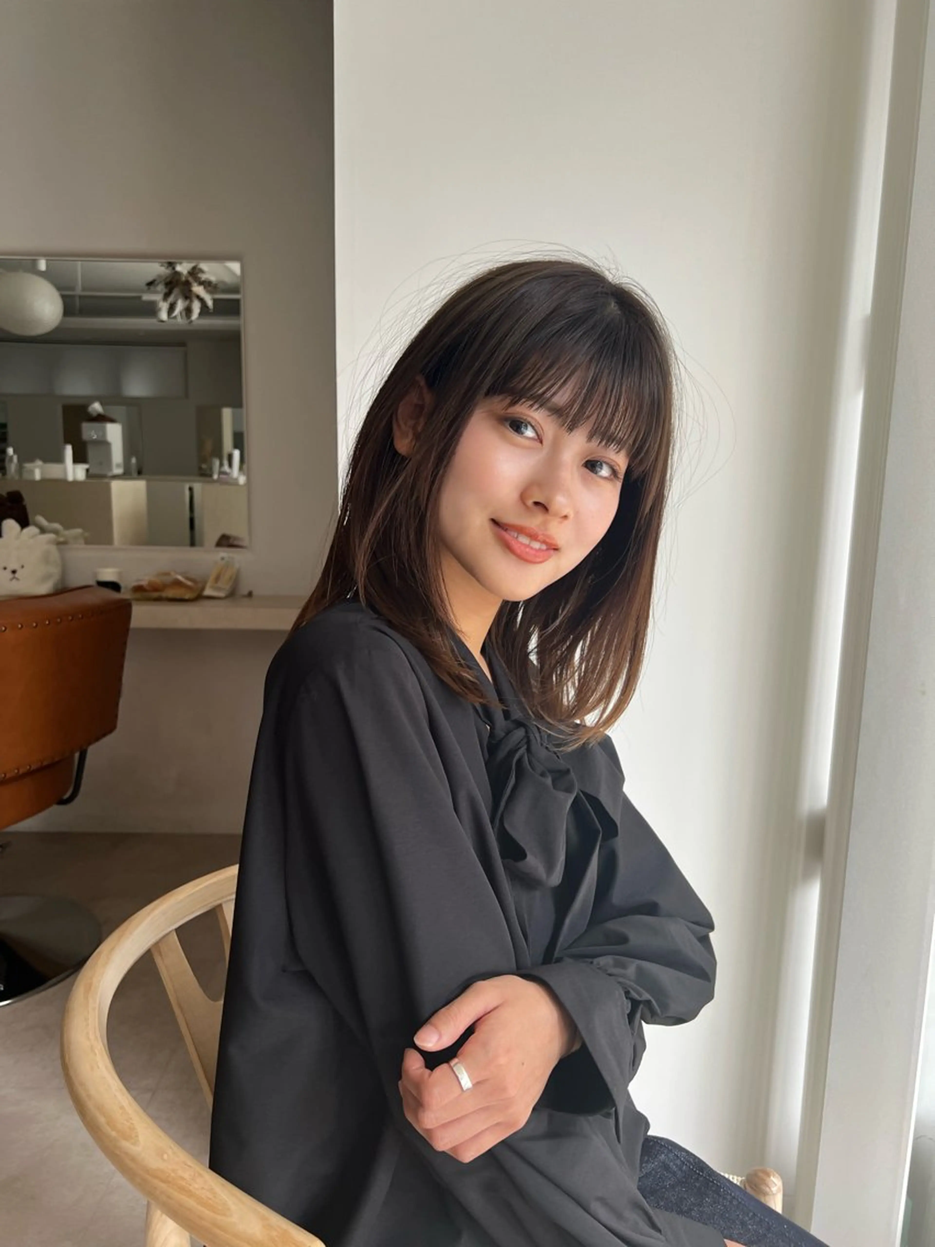 ミディアム ヘッドスパ/縮毛矯正 /横山陸人のヘアスタイル