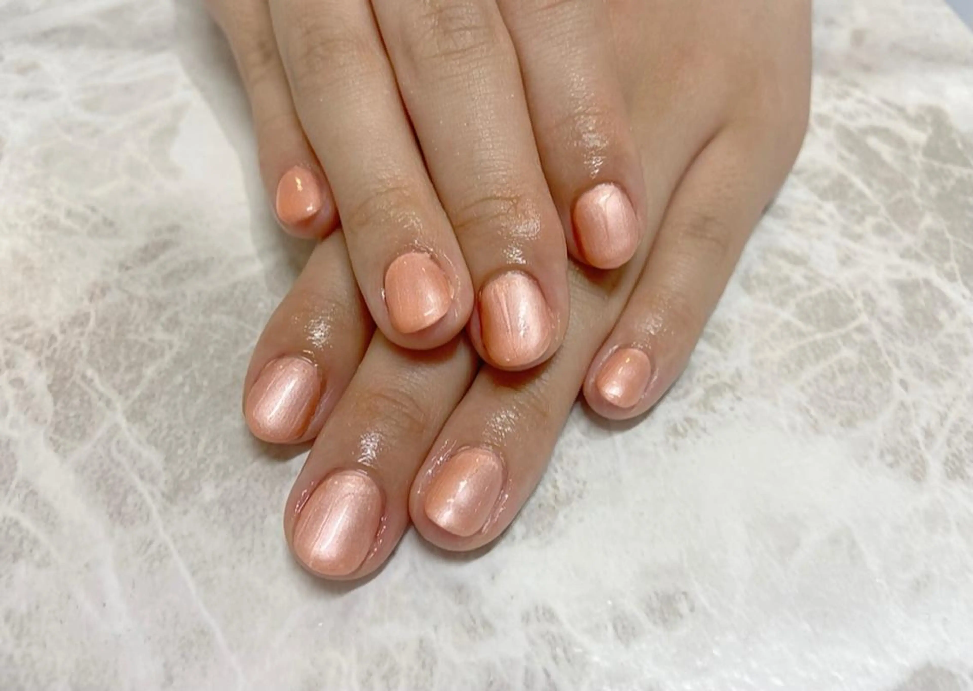 ネイル オレンジ 🧸熊谷 かほ🧸のネイルデザイン