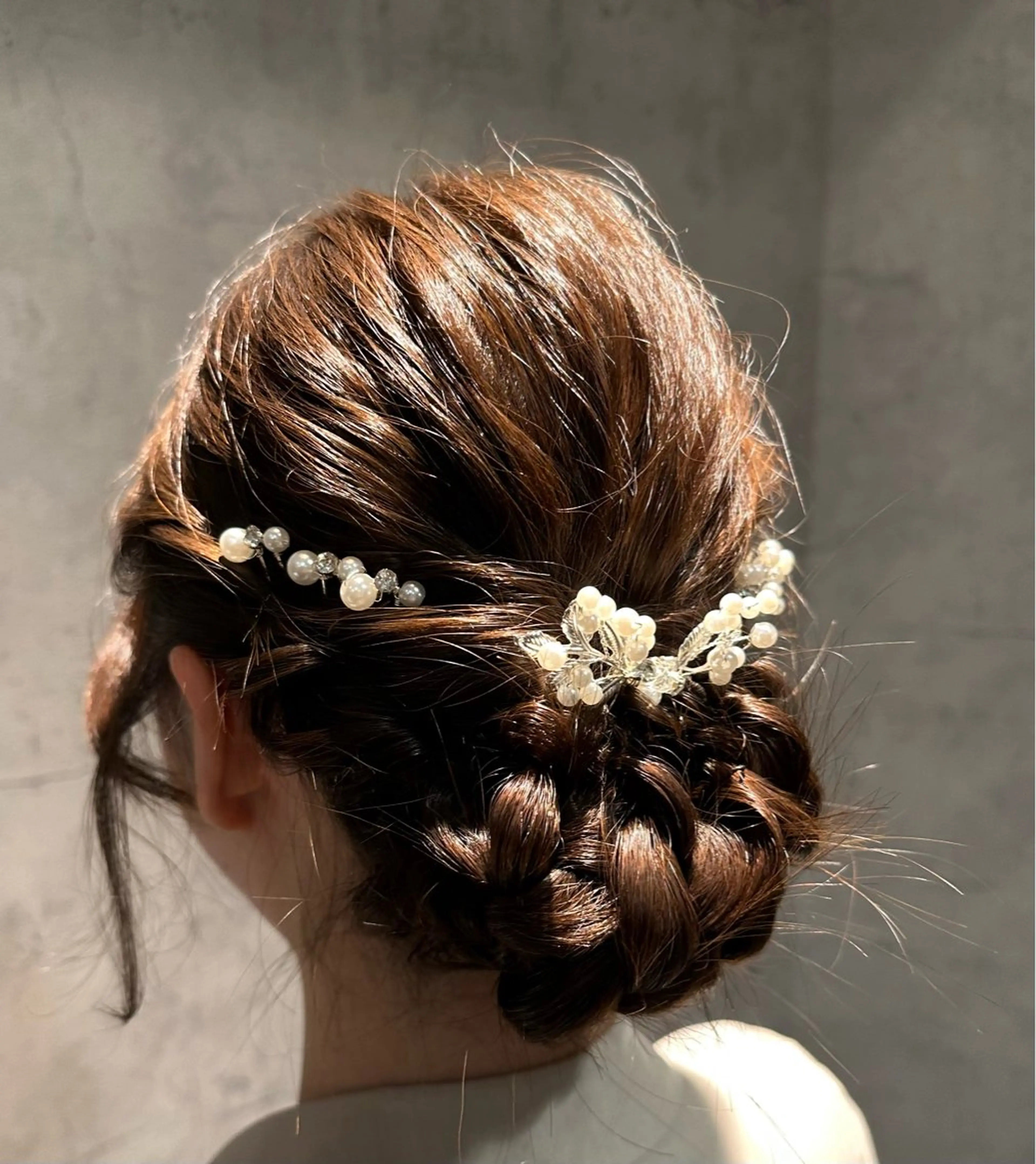 セミロング カラー ヘアアレンジ 結婚式・ブライダル ヘアセット トップスタイリスト Shoyaのヘアスタイル