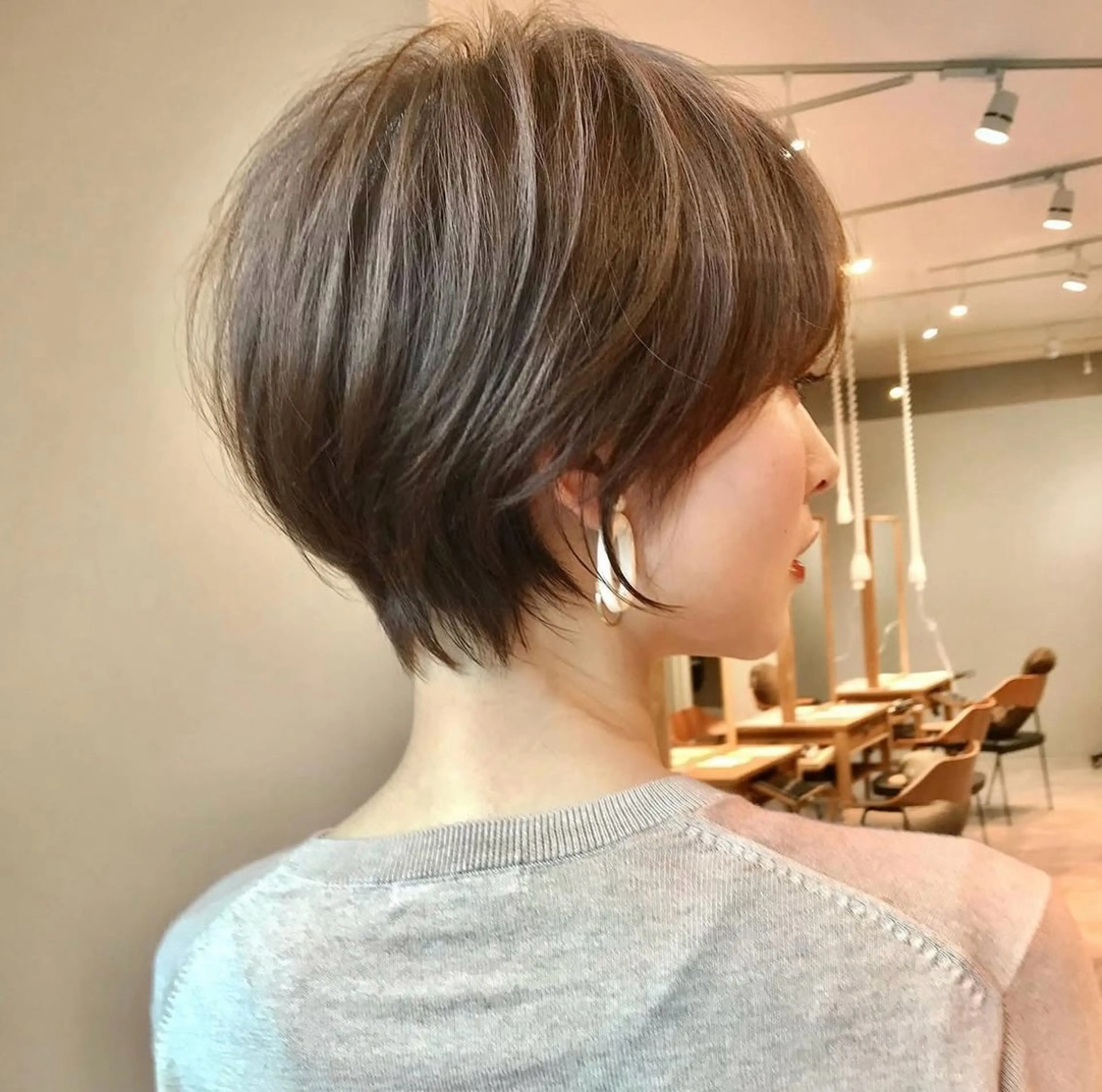 ショート カット ヘアカラー トリートメント ヘアセット ショート上手い人/ 東京/銀座/なかじのヘアスタイル