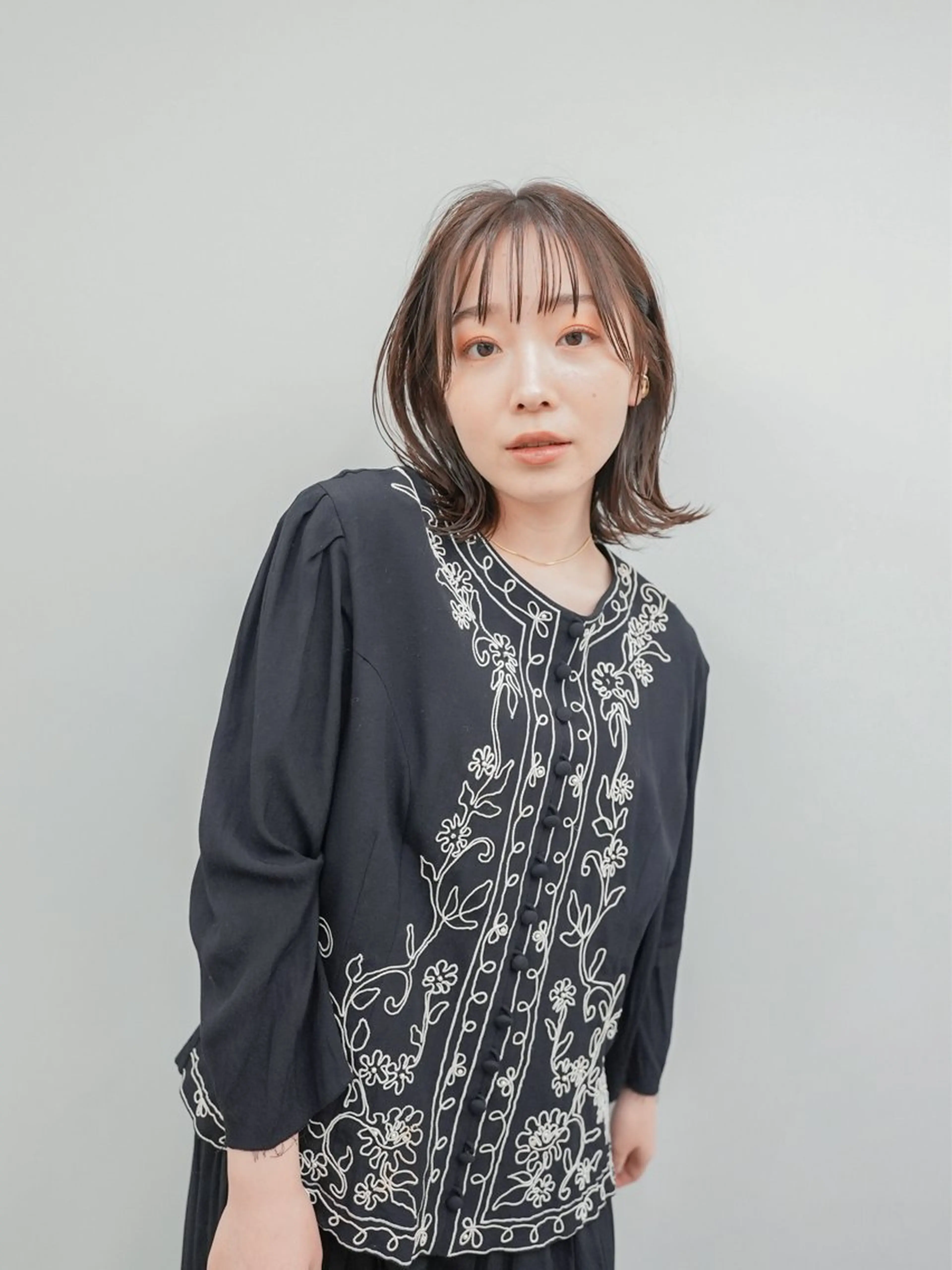 ミディアム パーマ gite カワムラナオキのヘアスタイル