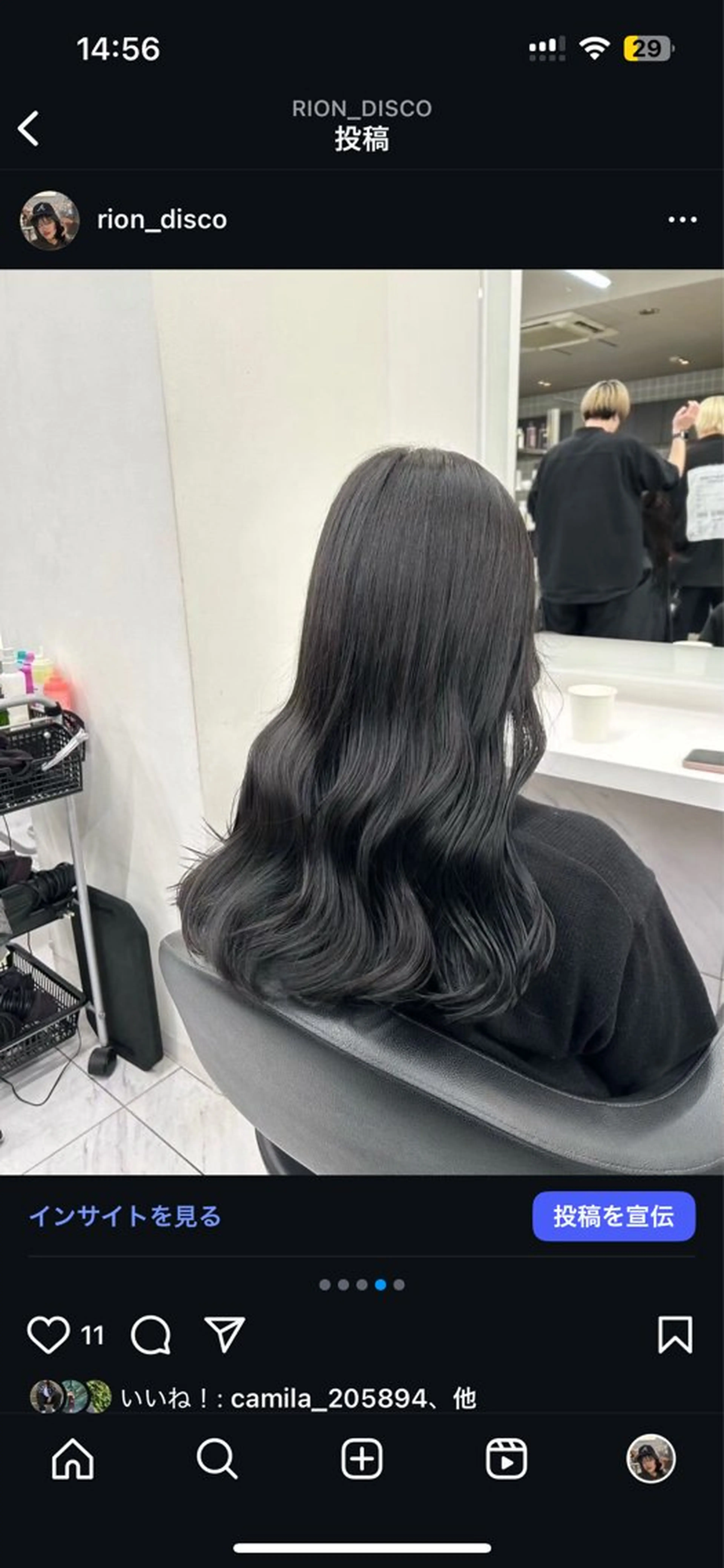 ロング カラー カット パーマ モテ艶🪄透明感カラ ー🦋RION🦋のヘアスタイル