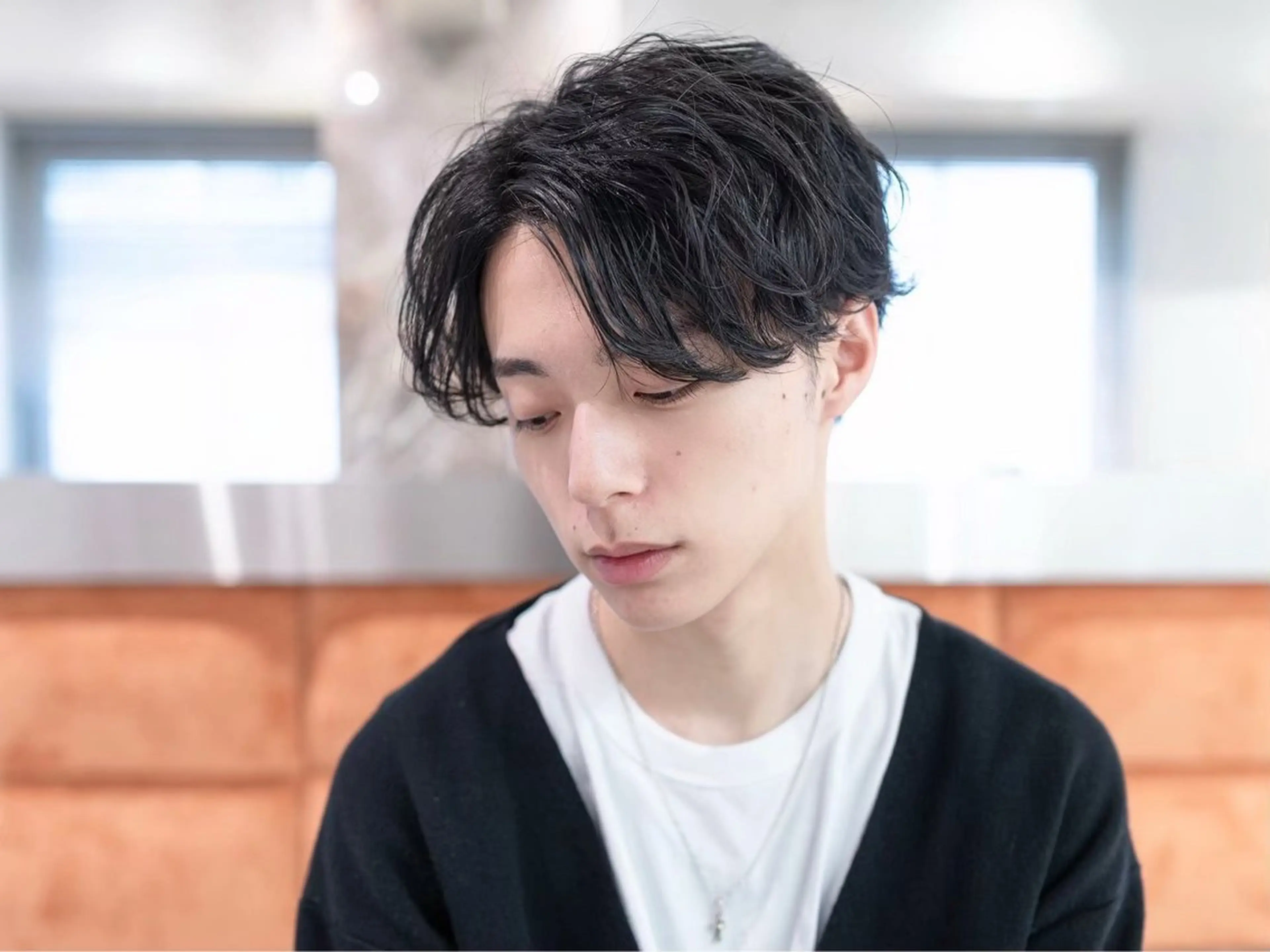 ミディアム ミディアムパーマ ブリーチカラー/渋谷 /髪質改善/shinのヘアスタイル