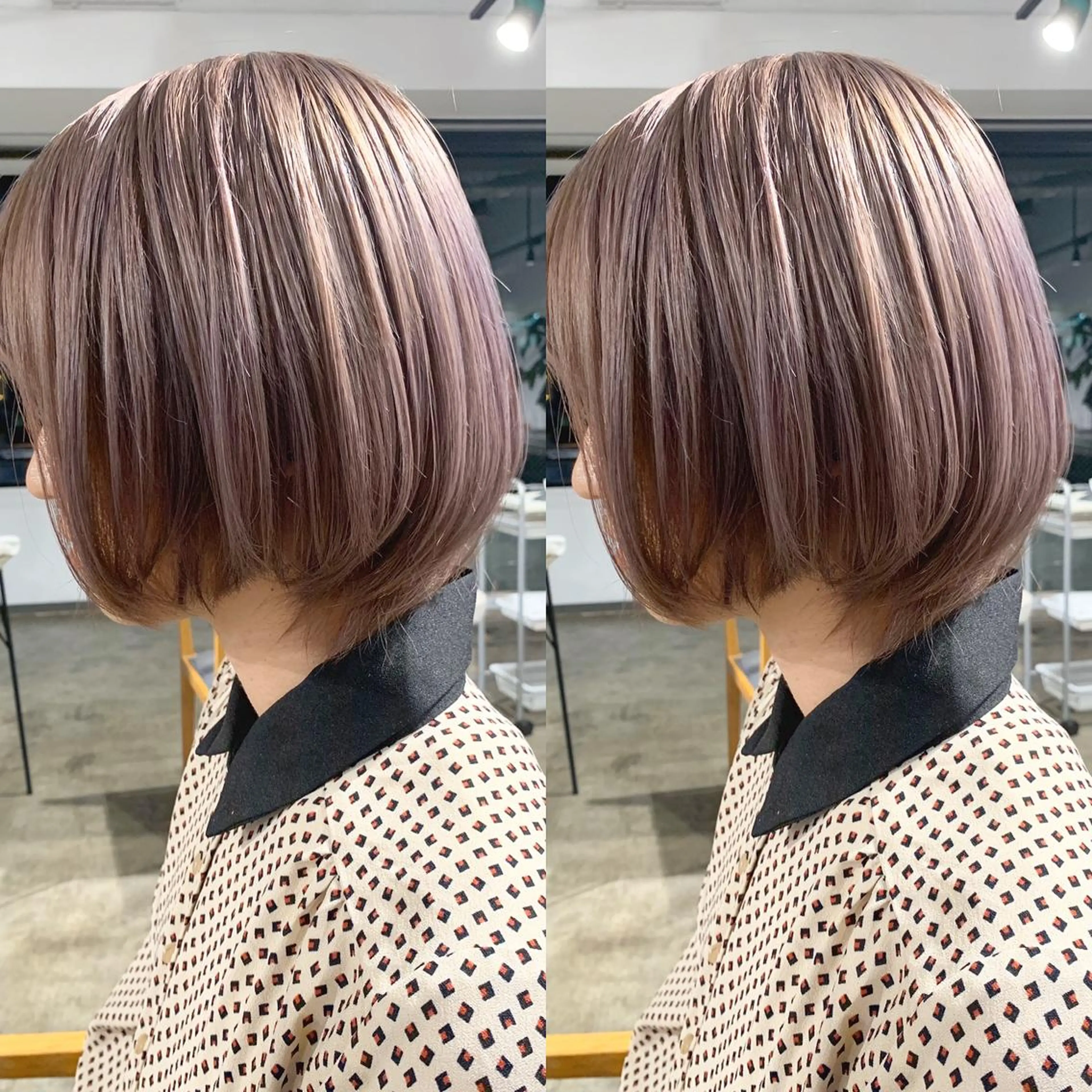 ショート カラー ヘアカラー トリートメント ヘアセット ✨艶ブリーチカラー ✨四ノ宮裕己のヘアスタイル