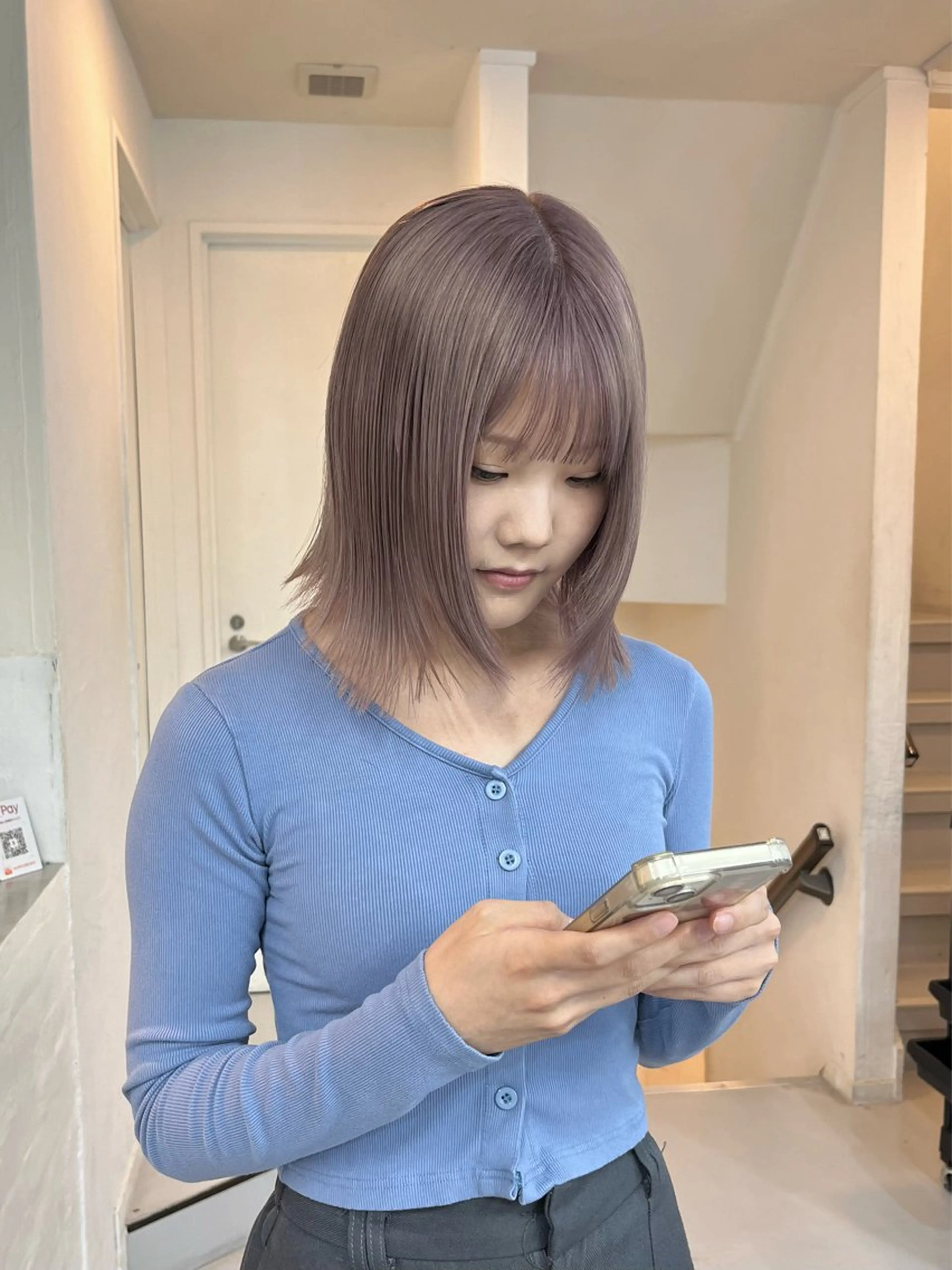 カラー カット ヘアカラー トリートメント ヘアセット 🌿似合わせ透明感 カラー松本朋幸🌿のヘアスタイル