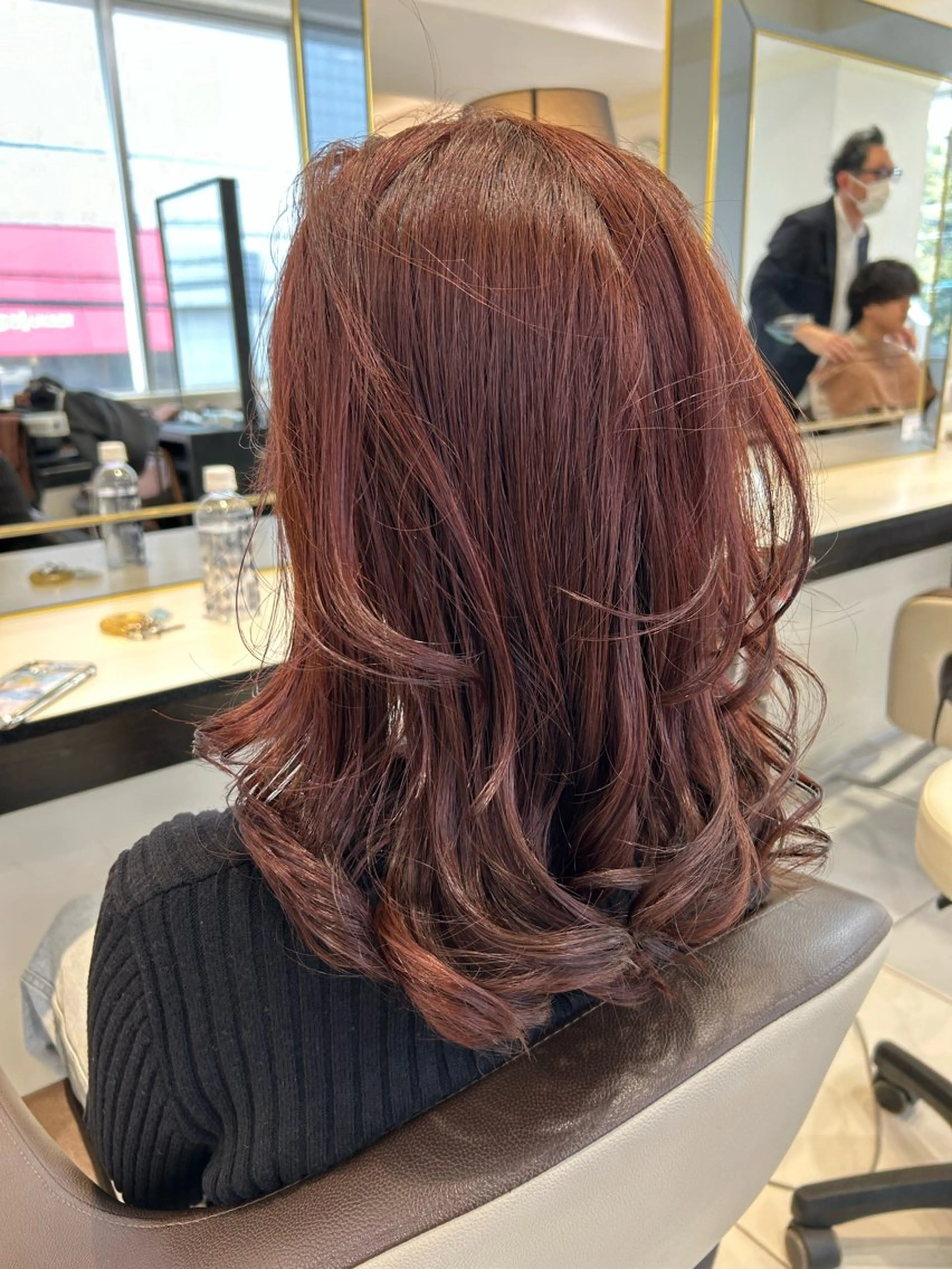 セミロング カラー 小田切 栄司のヘアスタイル