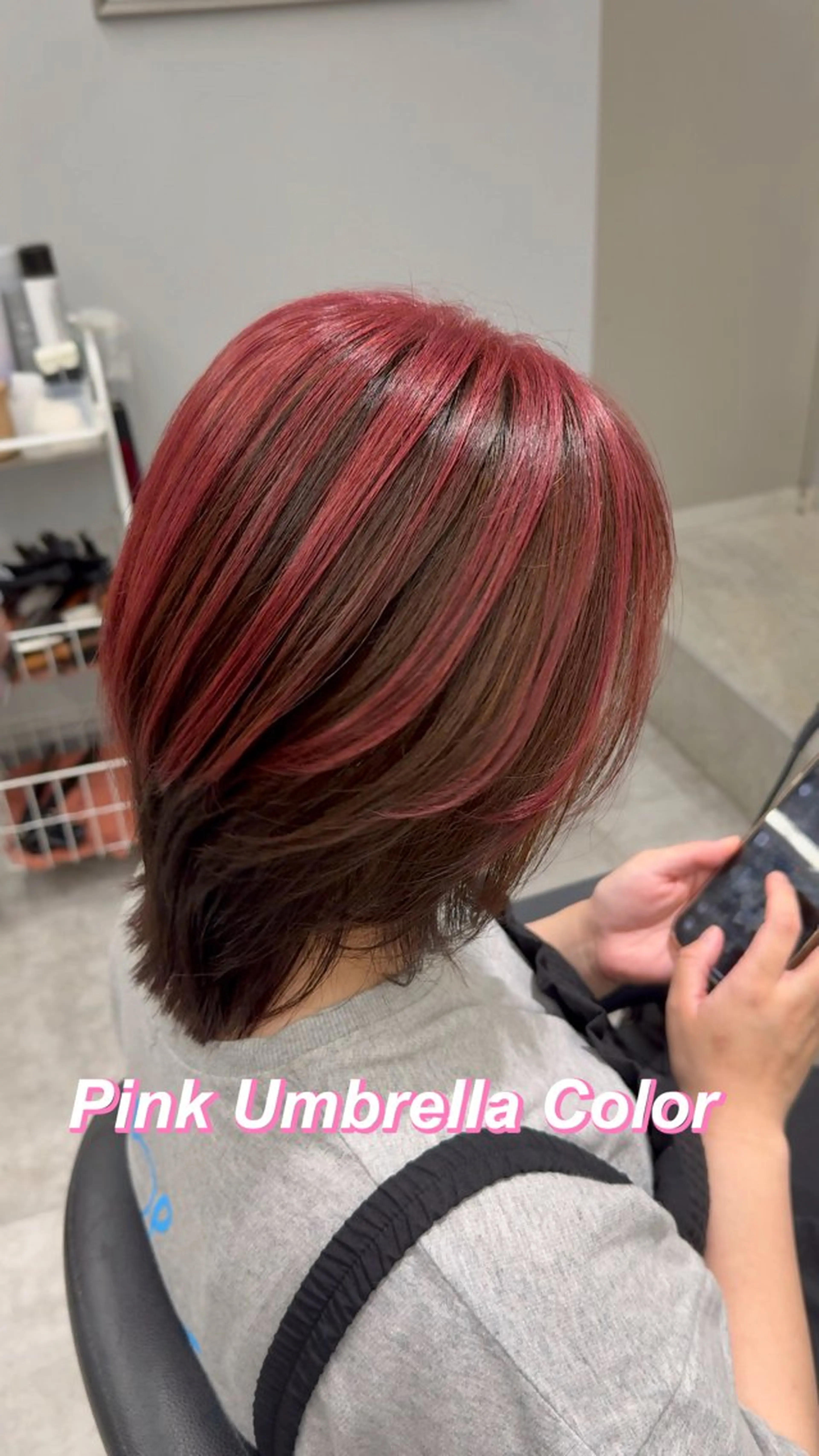 ミディアム カラー レイヤーカット ウルフカット ウルフレイヤー カット ヘアカラー 巻ける髪質改善🫧ハ イライト/永田汰伊智のヘアスタイル