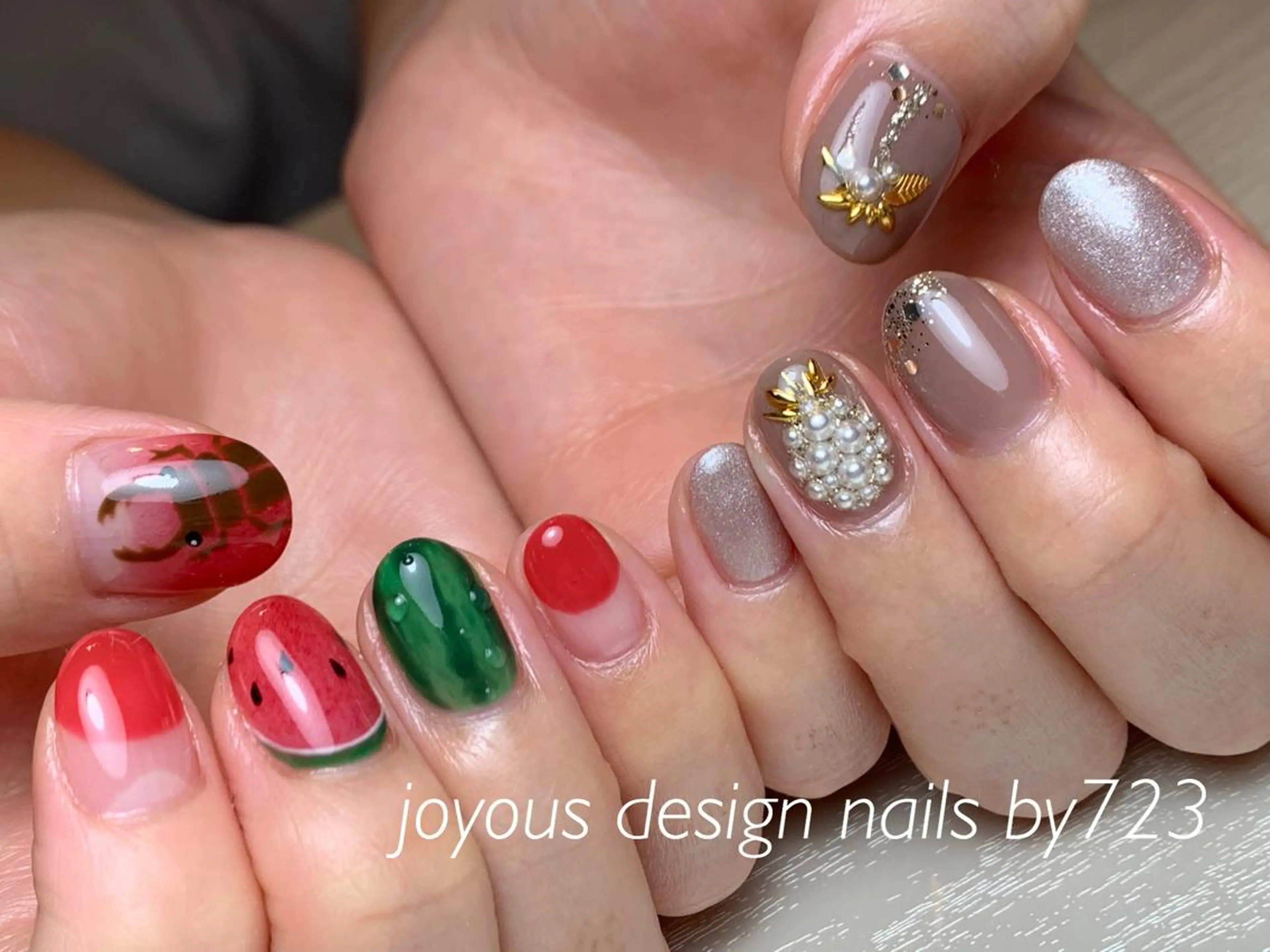 ネイル フレンチネイル ハンドネイル jdn natsumiのネイルデザイン