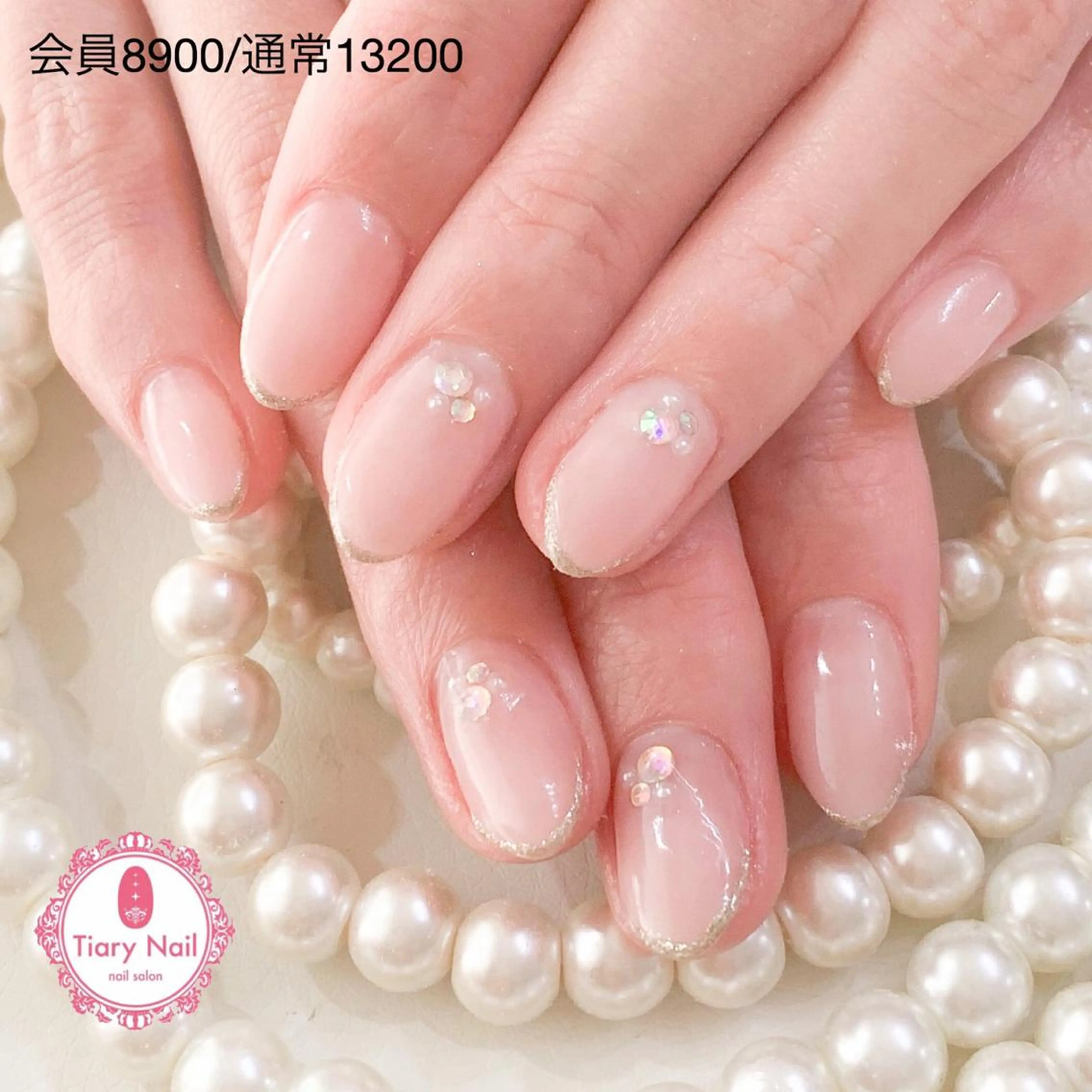 ネイル 桜ネイル 長さ出し オフィスネイル スカルプネイル シンプルネイル 💗🪽Tiary Nail🪽💗のネイルデザイン