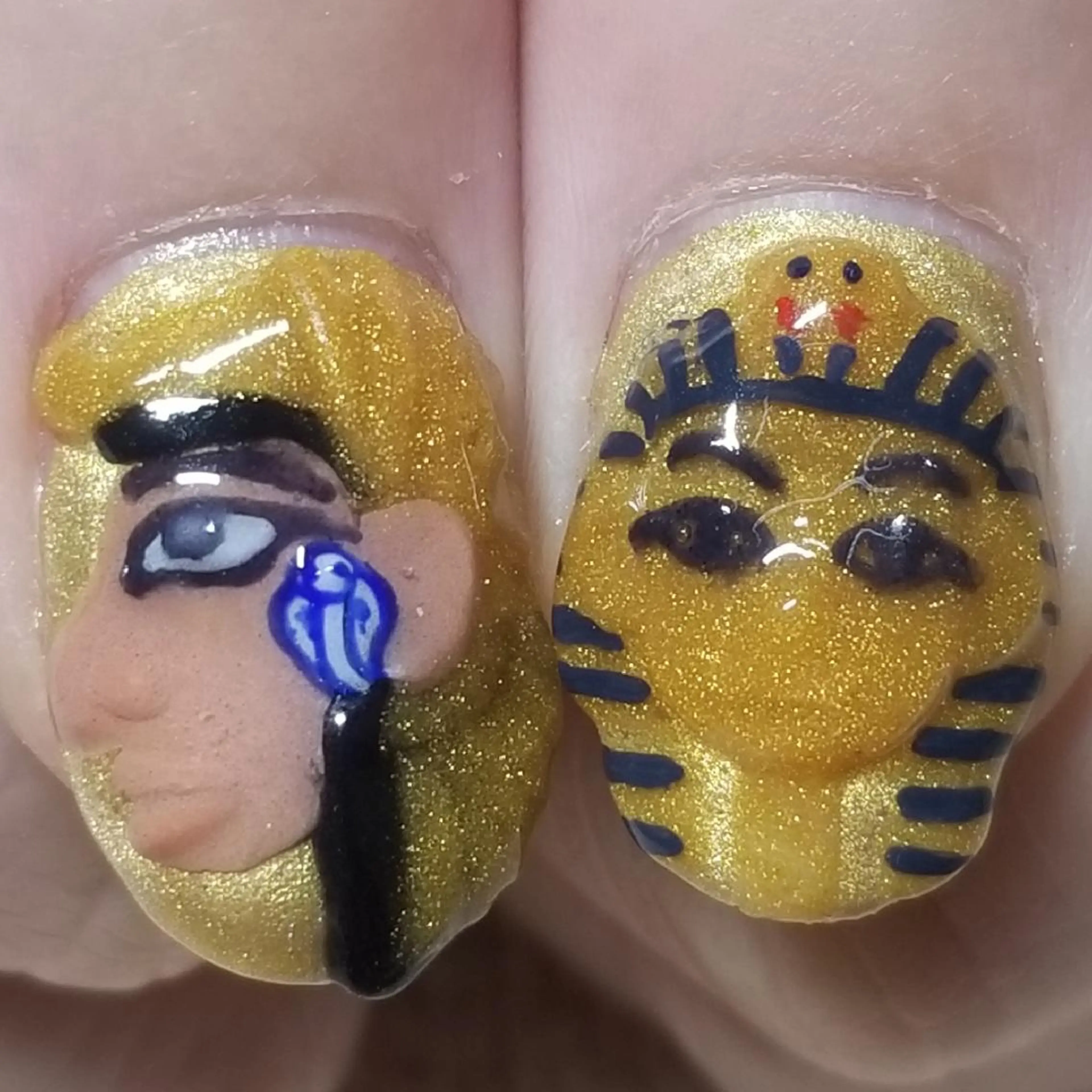 ネイル ゴールド ワンカラーネイル ハンドネイル よしだ ひろきのネイルデザイン