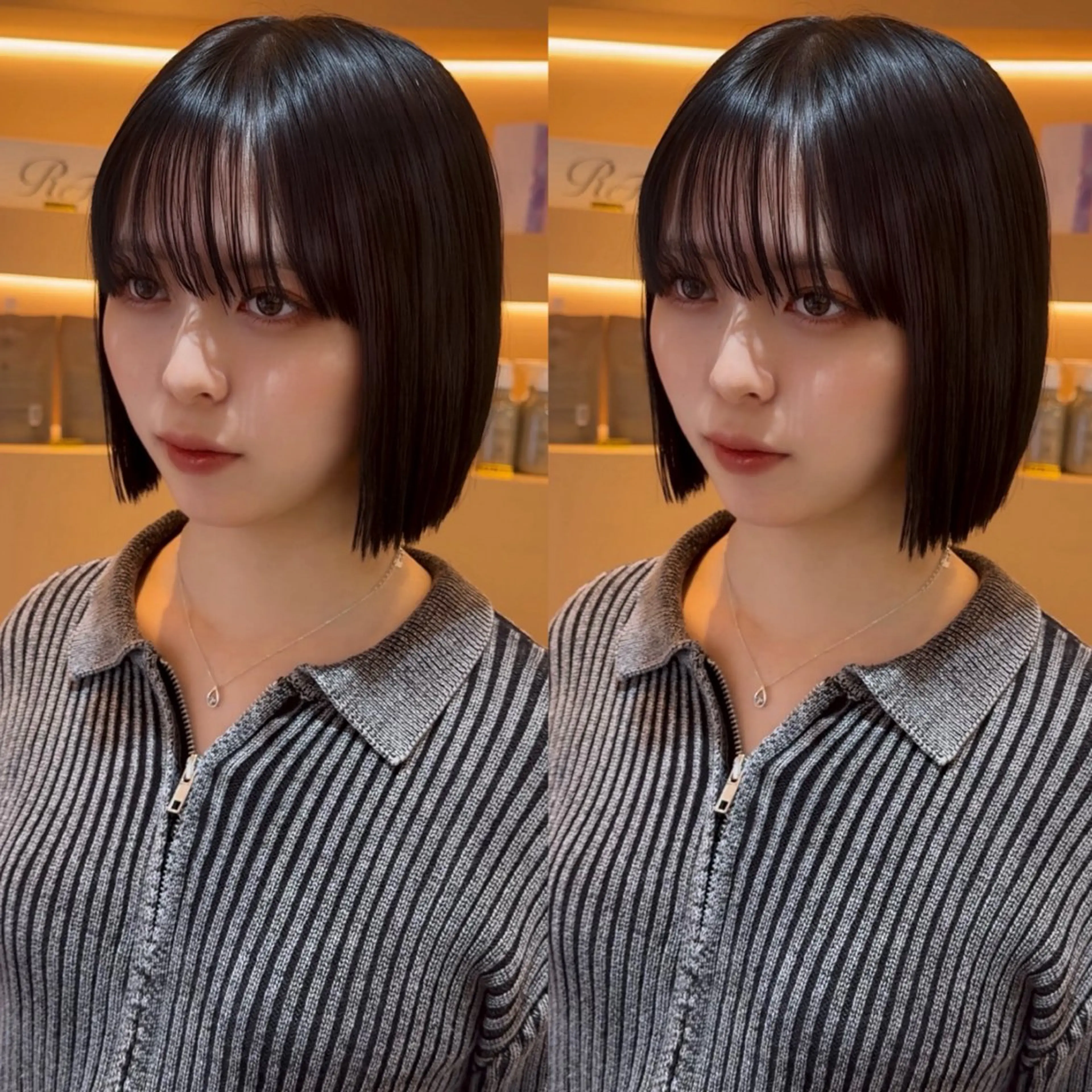 ショート カット ヘアカラー トリートメント 🌈韓国ヘア　🌈 銀座　KANAのヘアスタイル