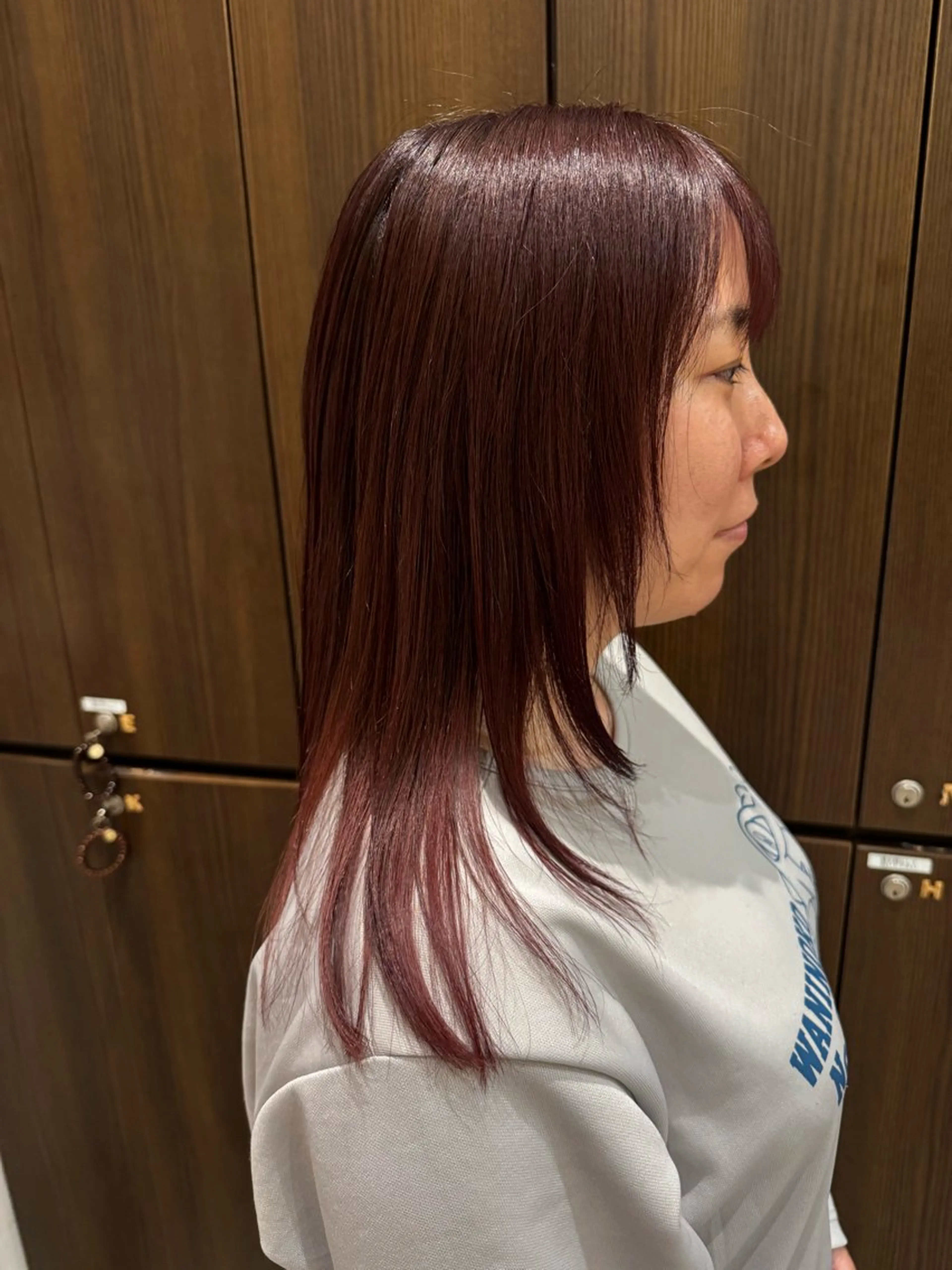 ミディアム カラー ブラウンカラー ピンクカラー トリートメント 🌻井上 マリー🌻のヘアスタイル