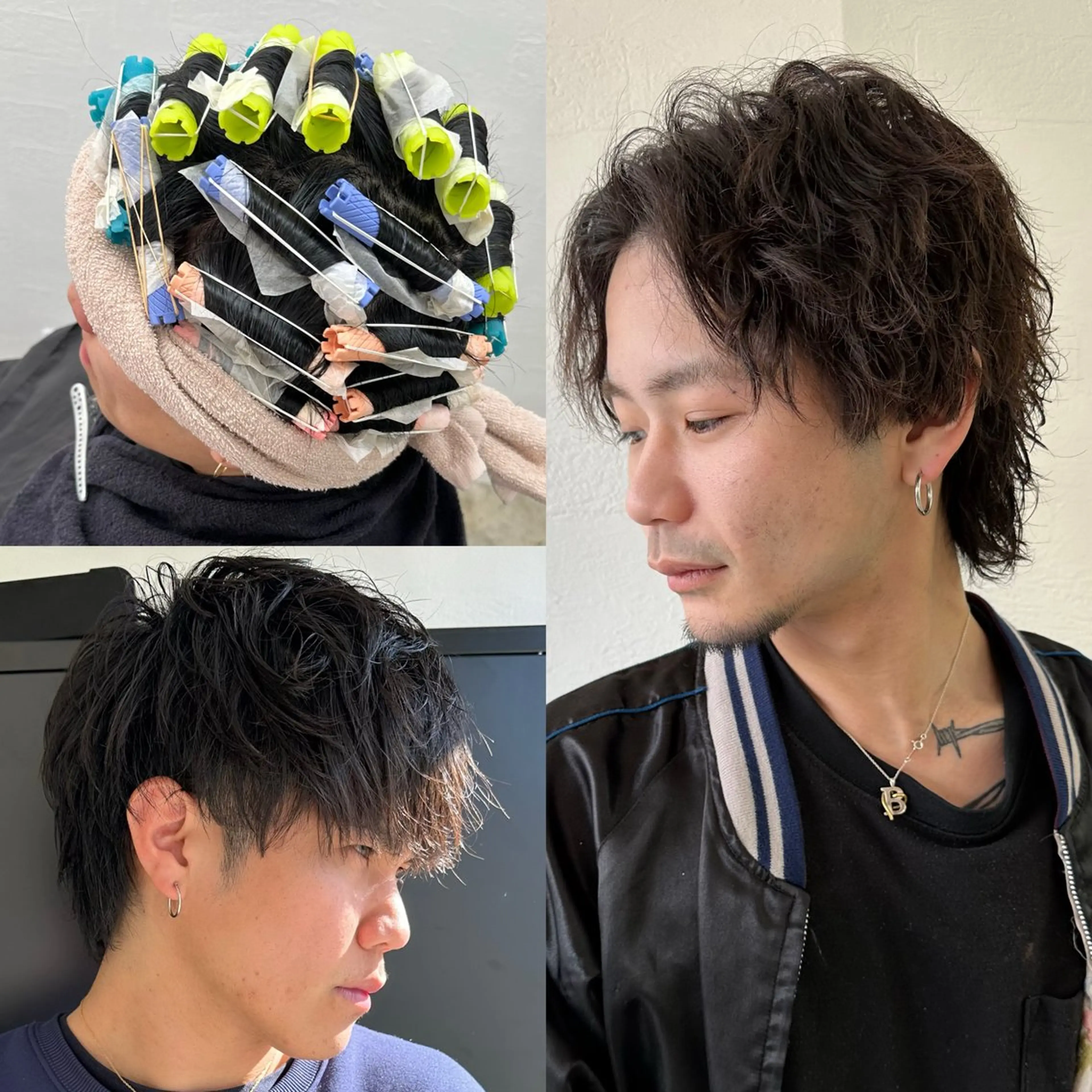 メンズパーマ+カットの写真