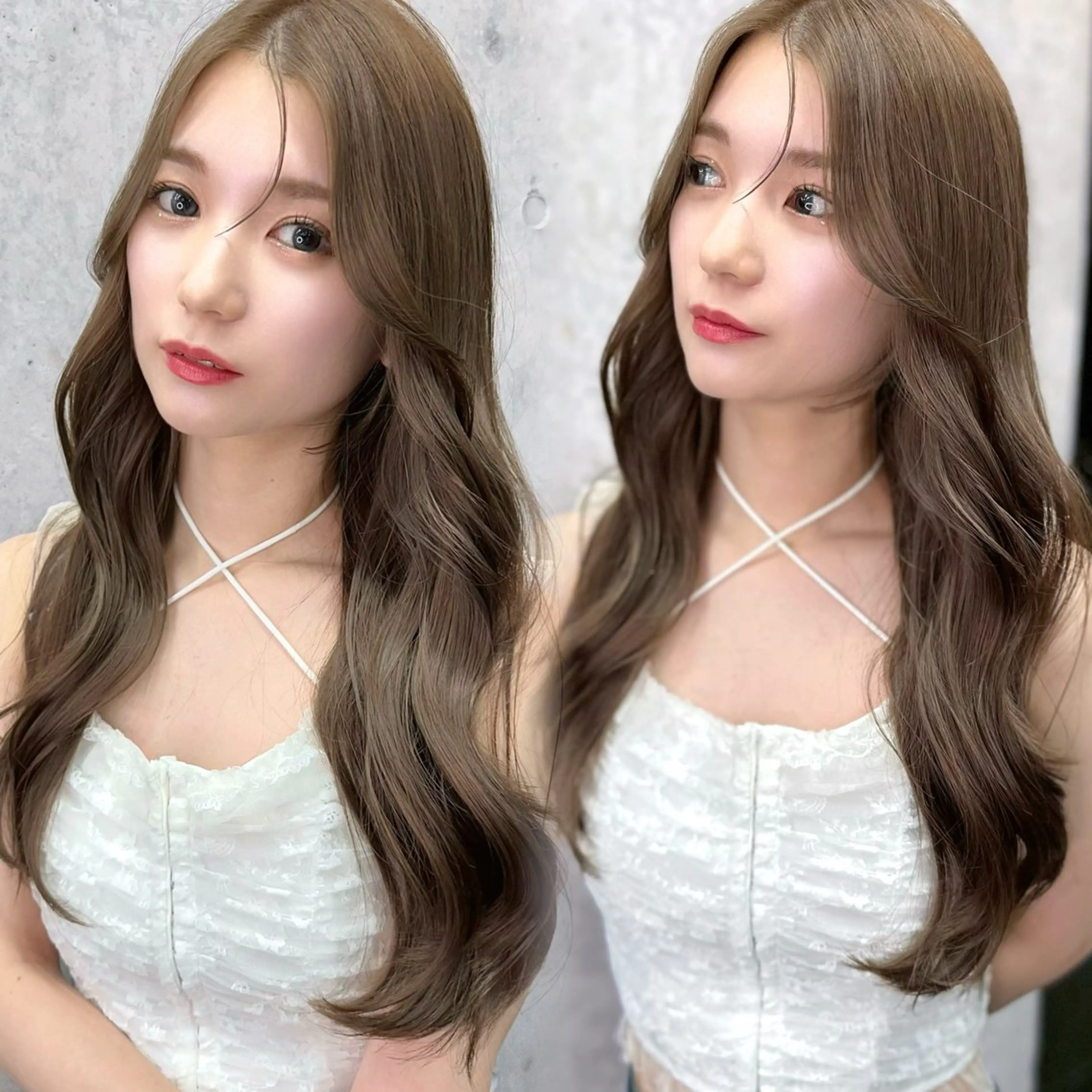 ロング ロングレイヤー くびれヘア 顔まわりレイヤー 韓国風ヘア レイヤーカット カット ヘアカラー トリートメント 韓国/ワンホンヘア 髪質改善/MaCoのヘアスタイル