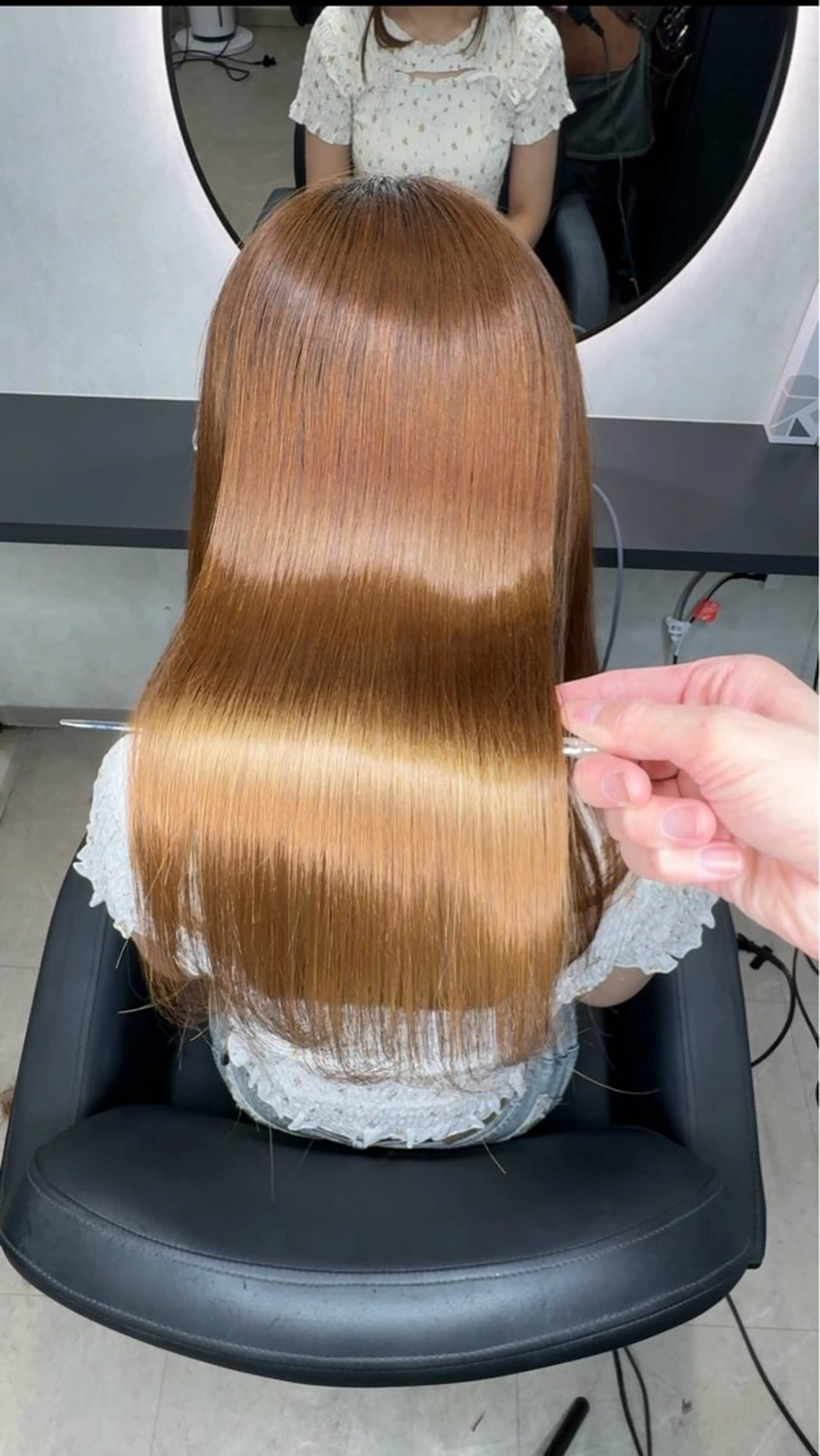 ロング ヘアアレンジ カット 縮毛矯正 トリートメント 新宿 /髪質改善/ 縮毛矯正/ヒュウガのヘアスタイル