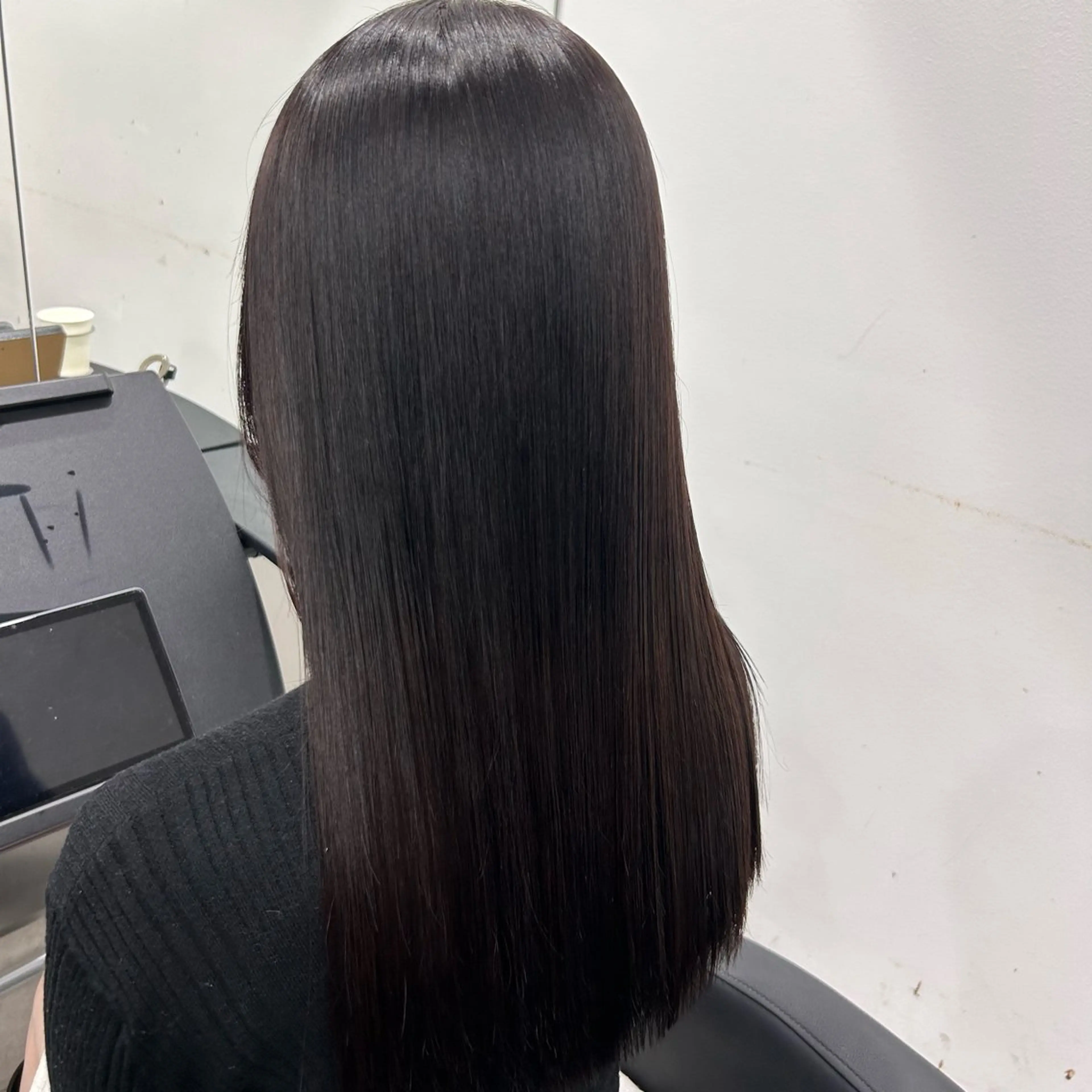 ロング 髪質改善 縮毛矯正 カット ヘアカラー 縮毛矯正 Aoba 🫧艶ハイトーン🫧のヘアスタイル