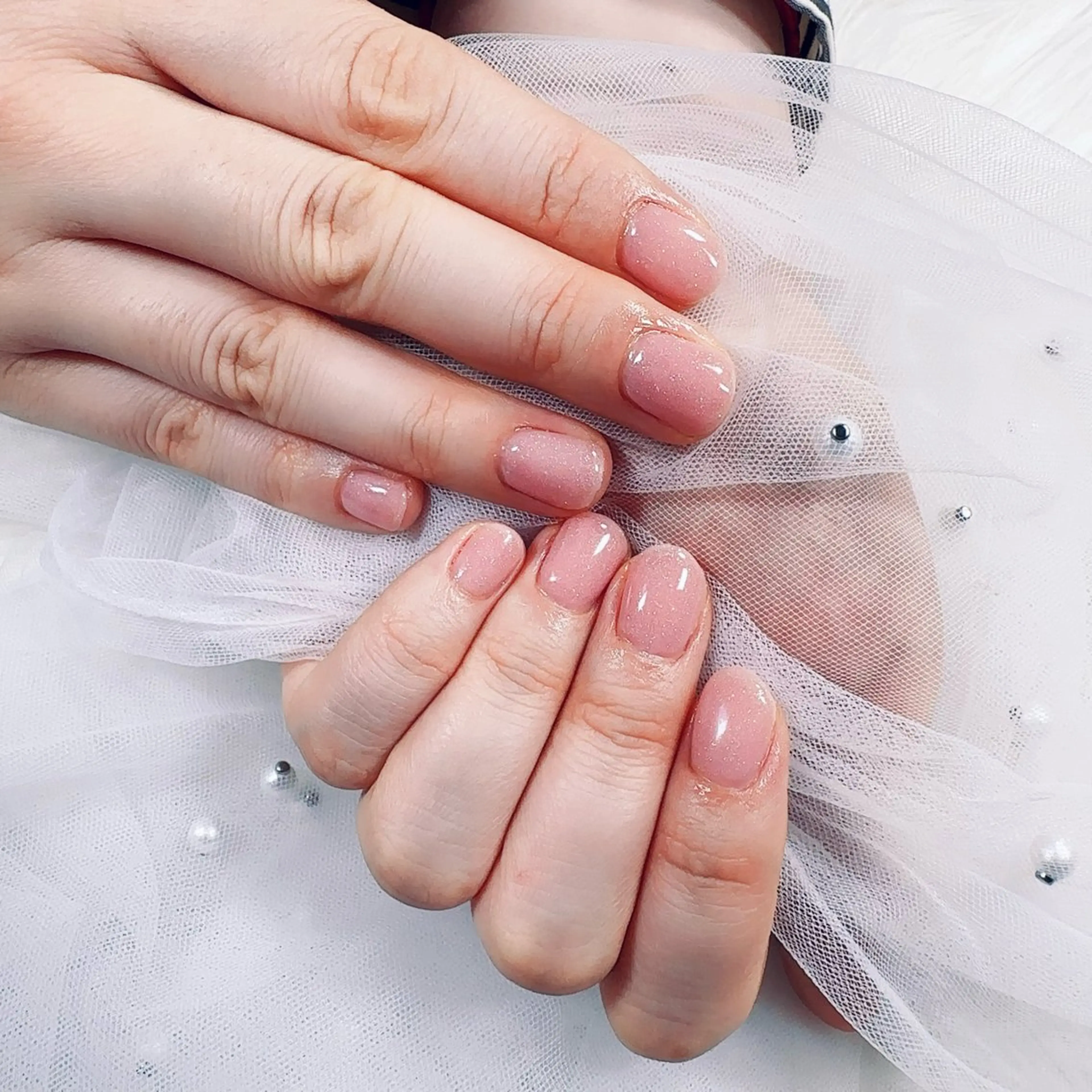 ネイル キラキラネイル ピンク LOA.NAIL 本八幡店のネイルデザイン