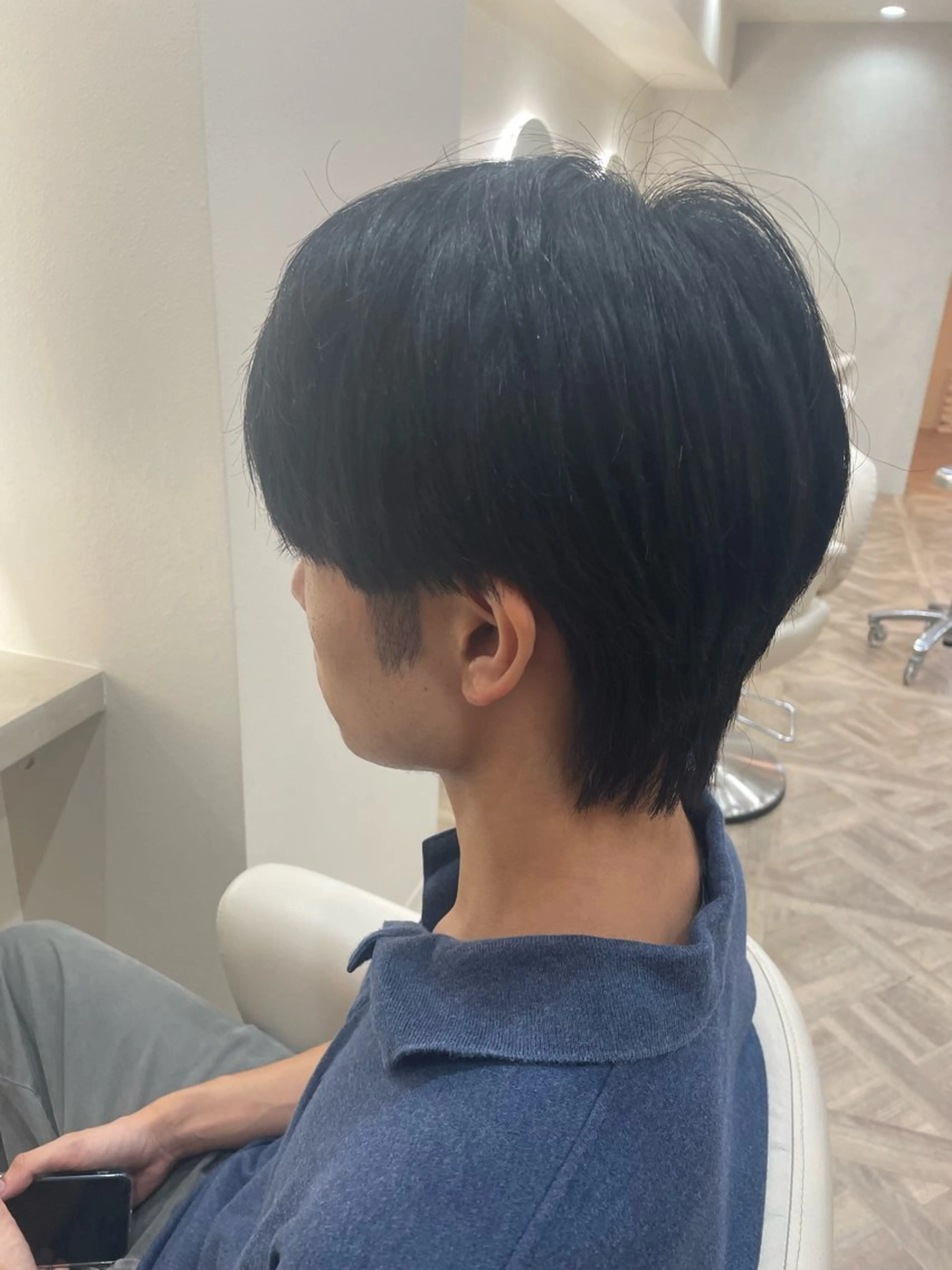 メンズ マッシュウルフ マッシュ メンズウルフカット ウルフカット ミルクティー/ レイヤー/yuriaのヘアスタイル
