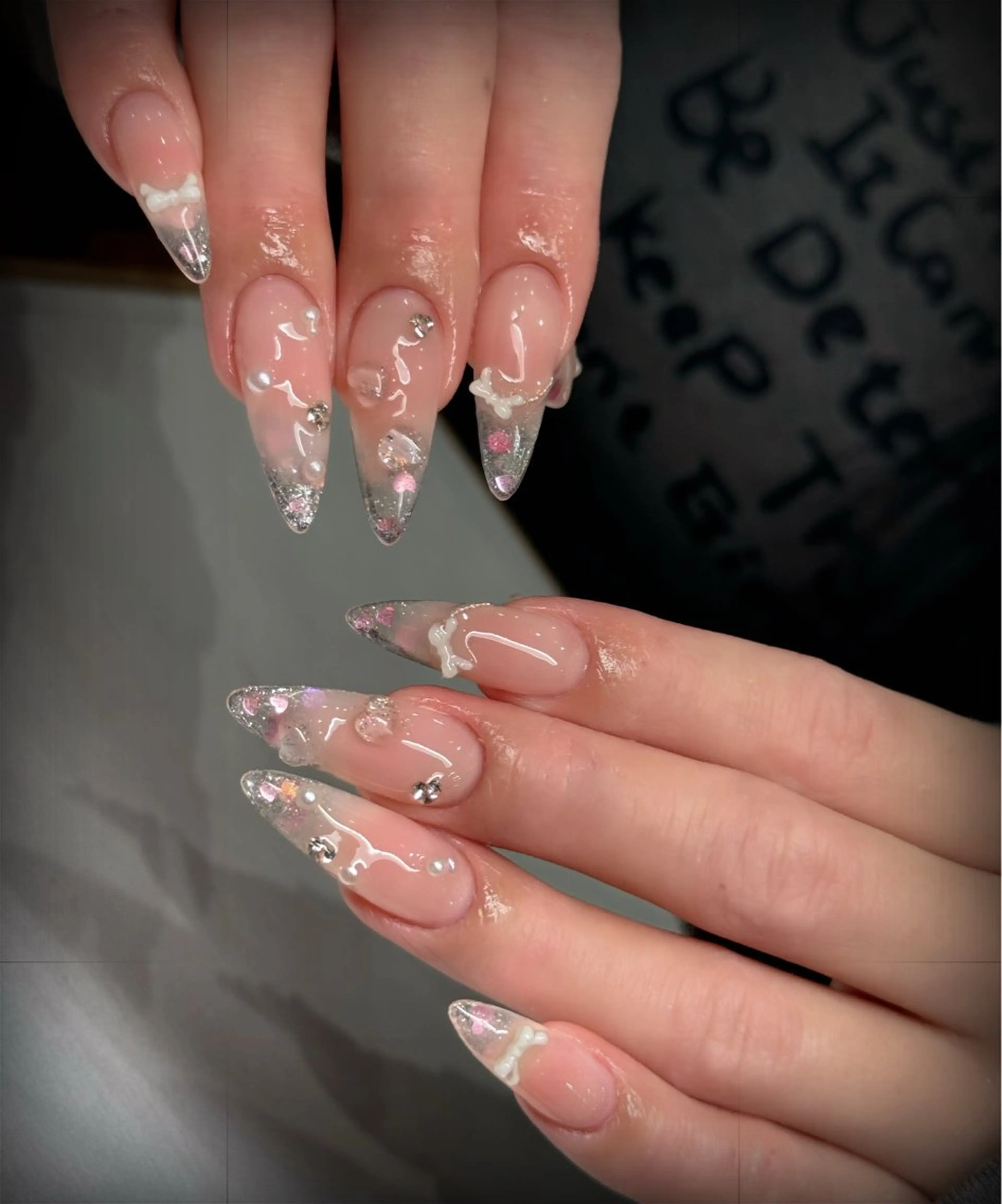 ネイル 桜ネイル フラワーネイル ニュアンスネイル オフィスネイル パステルネイル ハンドネイル MILO 168 池袋のネイルデザイン