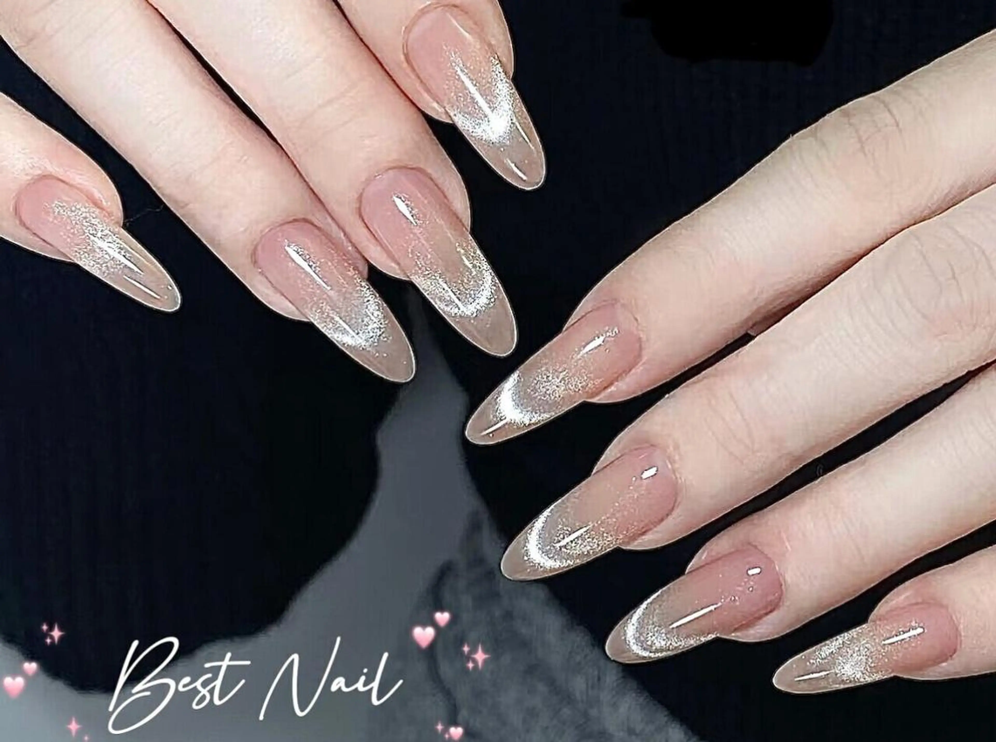 ネイル アートネイル オーロラネイル クリアネイル フレンチネイル ジェルネイル 🎀Best Nail🎀のネイルデザイン