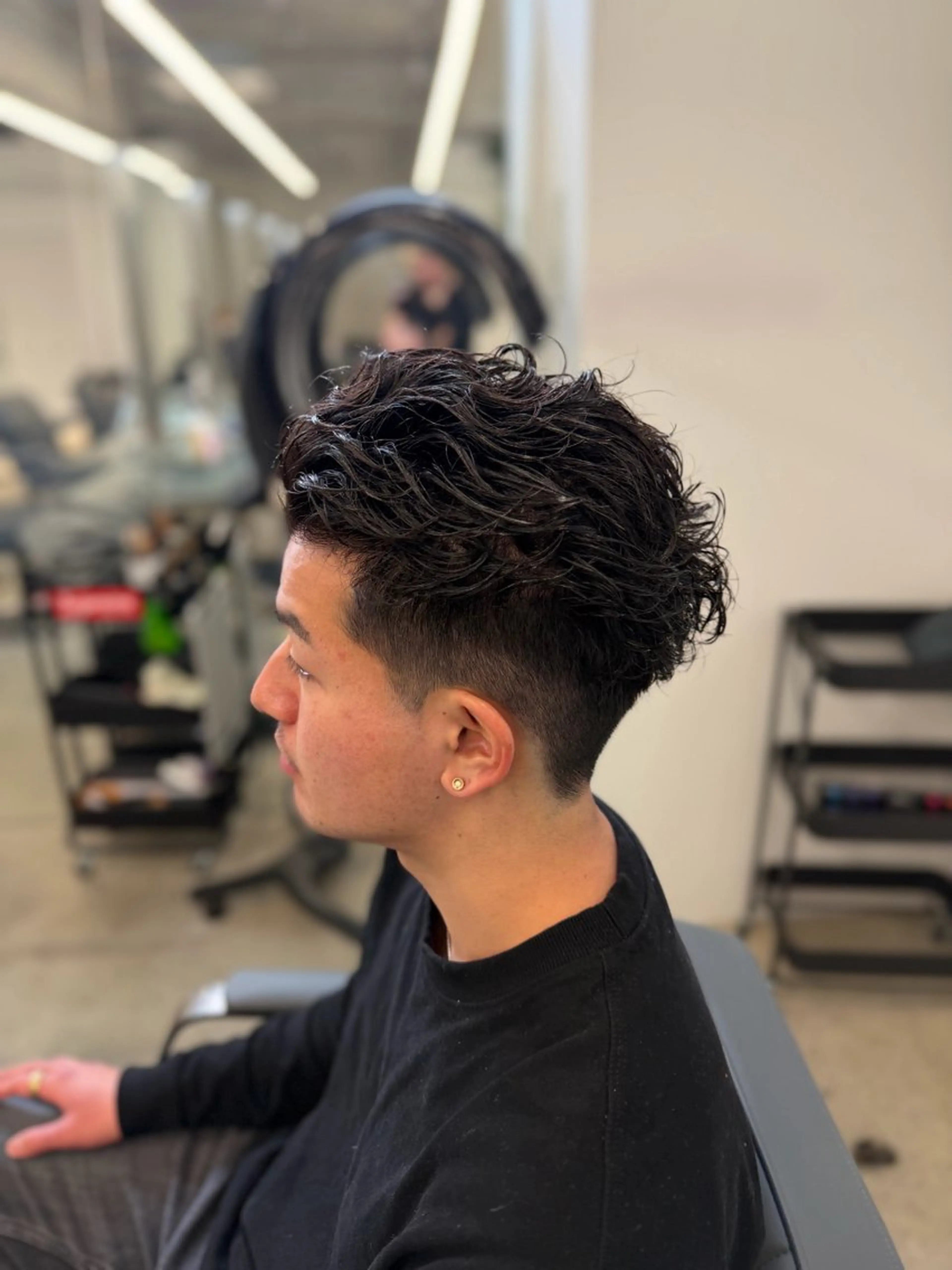 パーマ メンズ カット パーマ パーマ特化/フェザー パーマシャドウ/真生のヘアスタイル