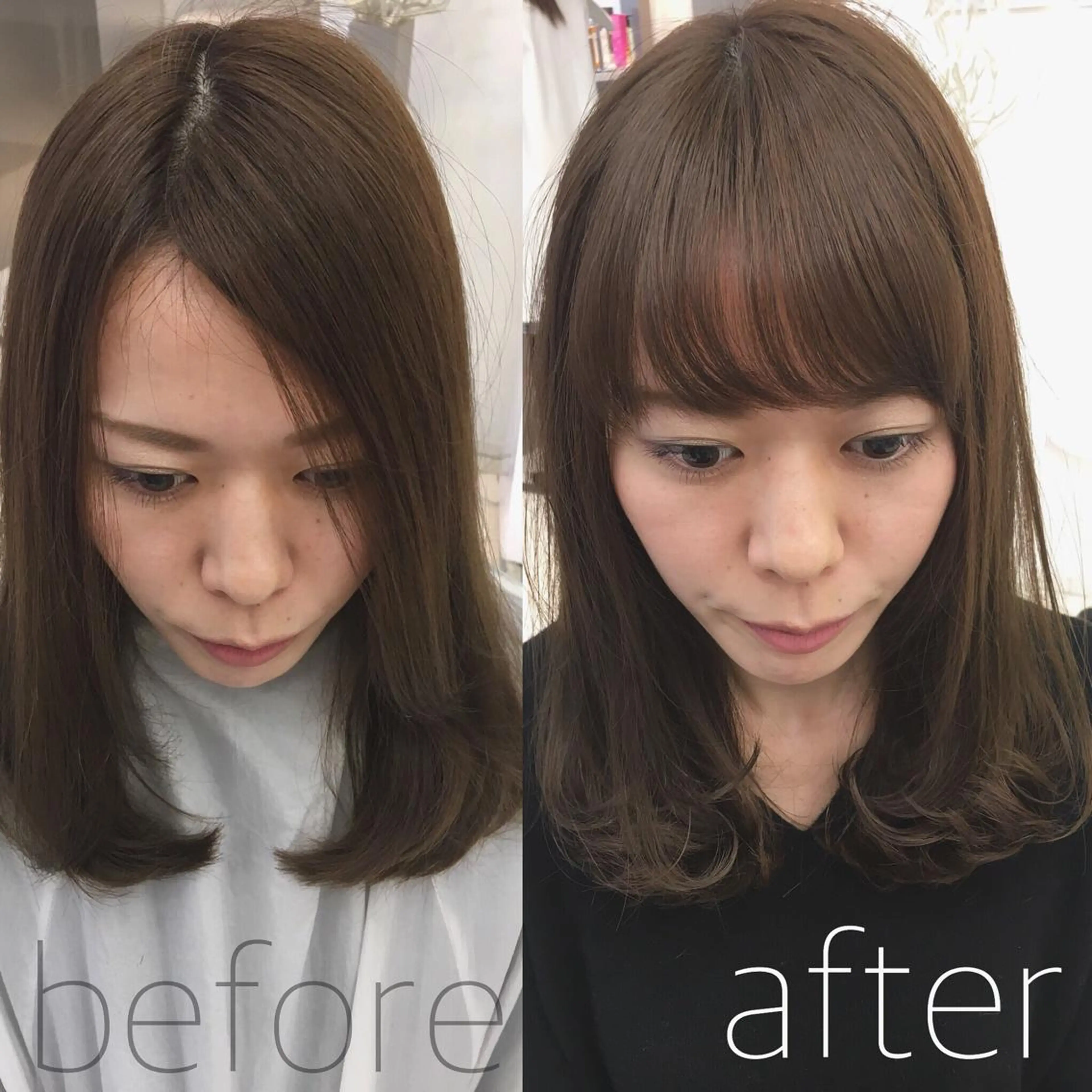 セミロング 縮毛矯正セミナー講師 ヨコモリユウキのヘアスタイル