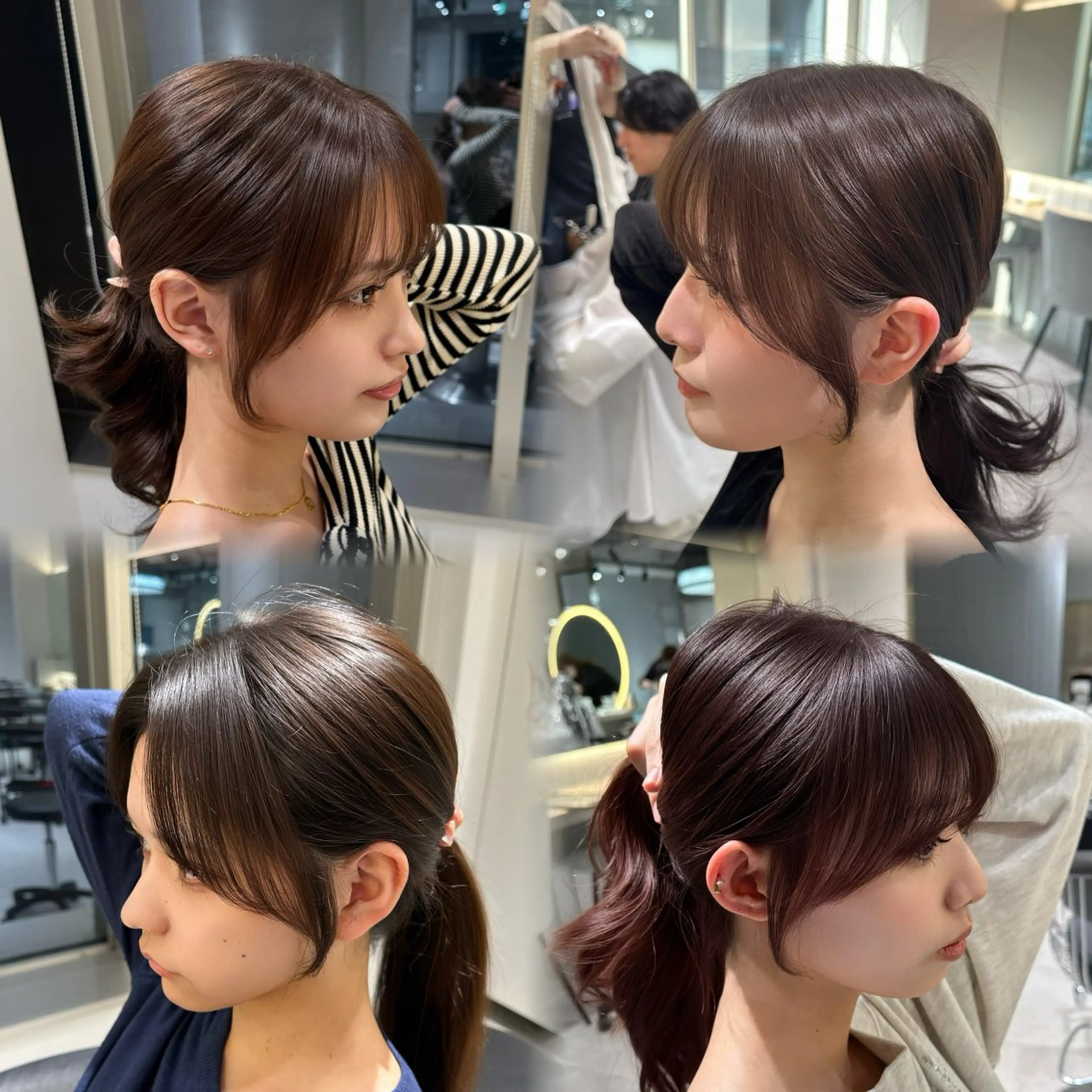 ミディアム 顔周りカット 韓国風ヘア コウスケ/ lond uluのヘアスタイル